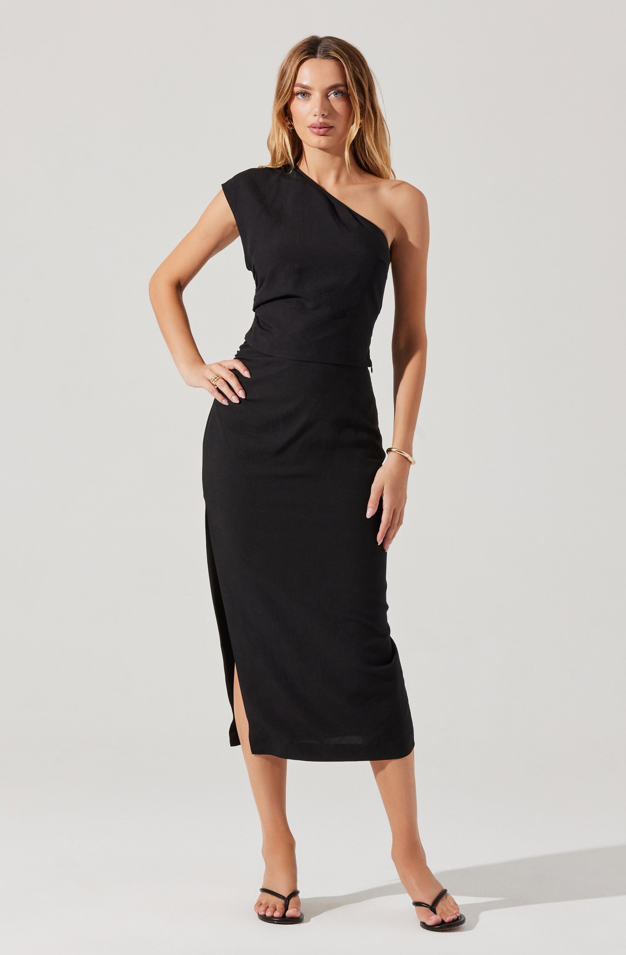 Asha Midi Skirt、mySite、solidvoid