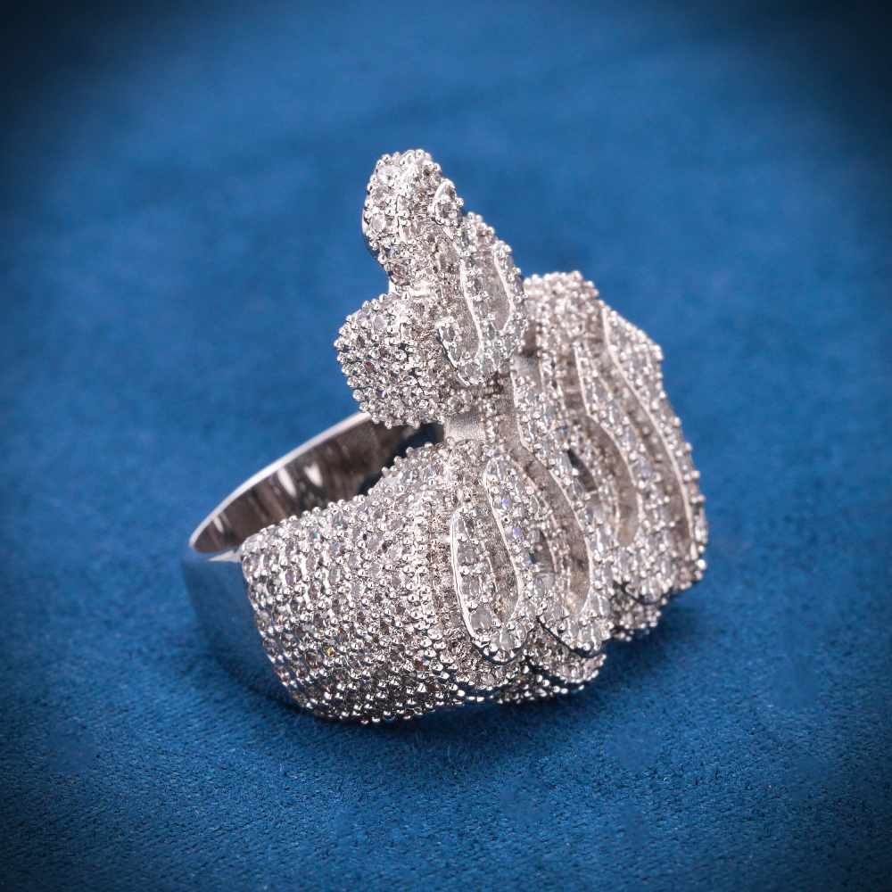 Moissanite Allah Ring 14K White Gold、mySite、hinf8tx79