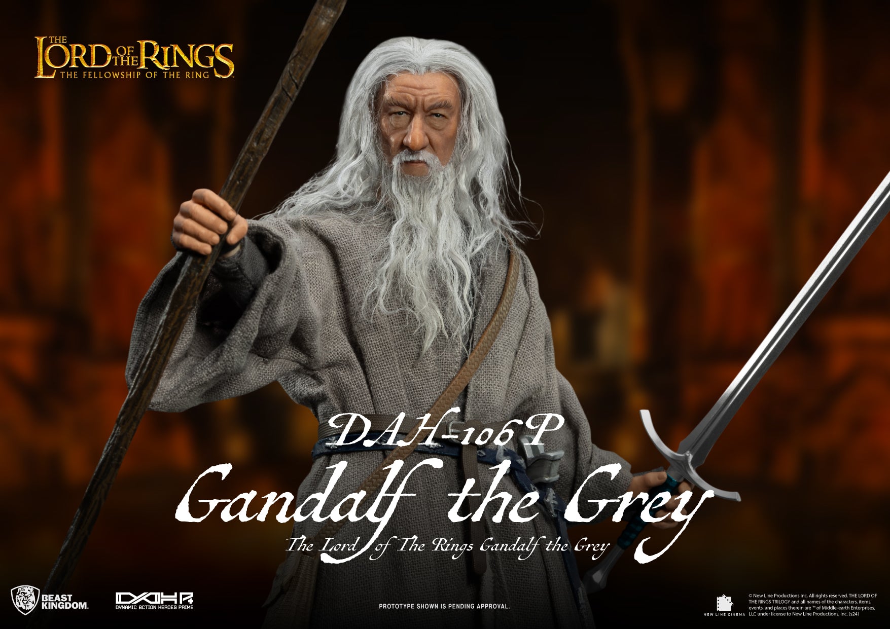 The Lord of the Rings Dynamic 8ction Heroes DAH-106P Gandalf The Grey、mySite、hgirdovlk