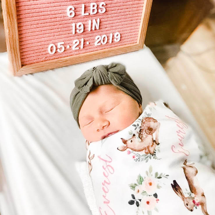  Winnie's Woodland Animal Friends Personalized Baby Name Swaddle Blanket、mySite、layawaytickets