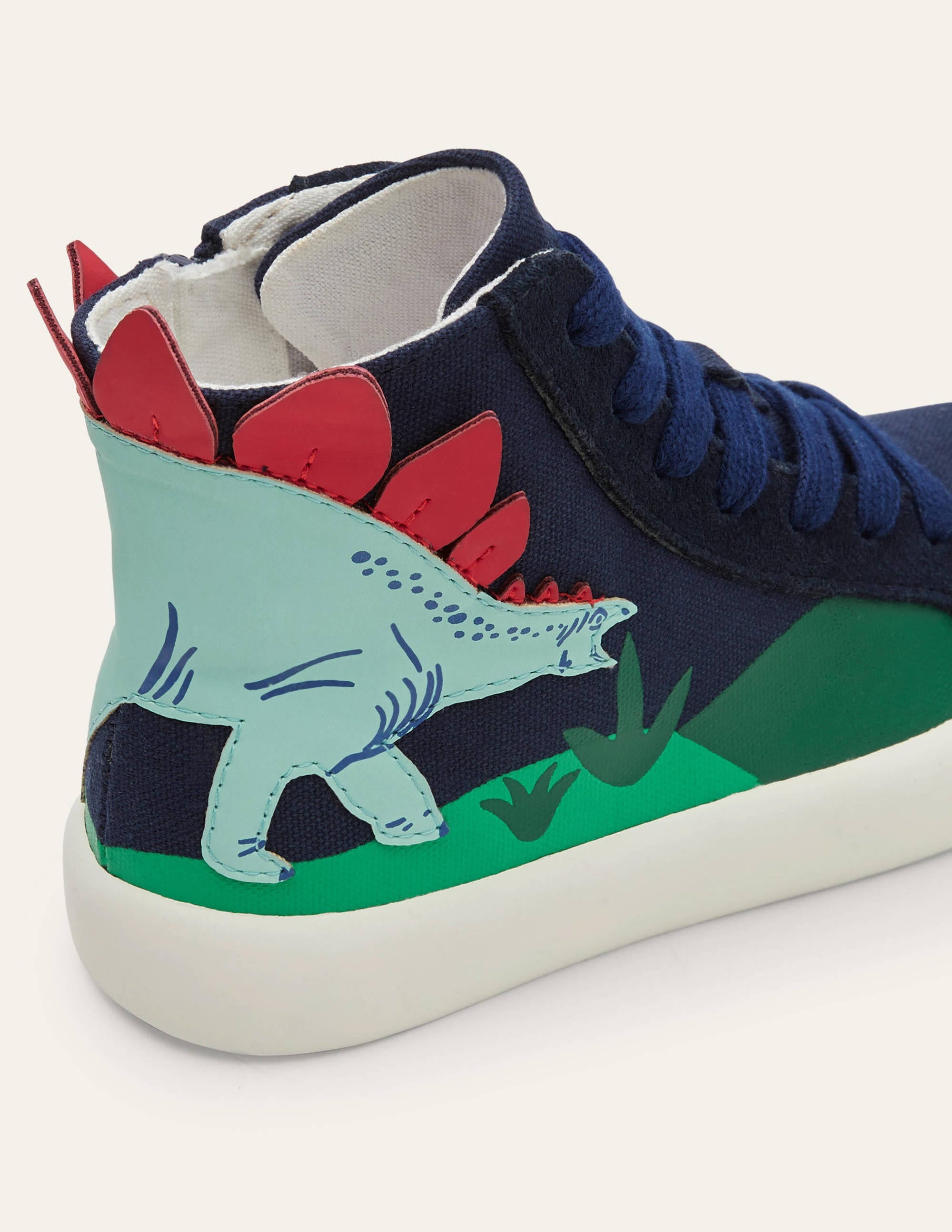  Novelty High Tops-College Navy Dinosaur、mySite、ashleygrahame