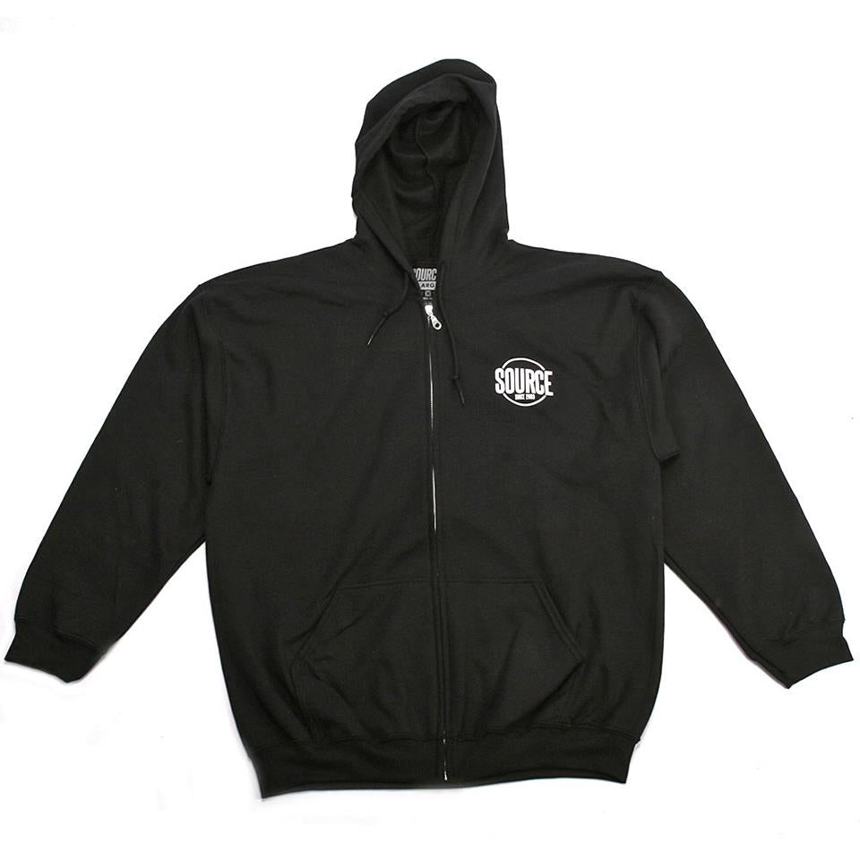  Source Since 03 Zip Hood Sweater - Black、mySite、merchandisen