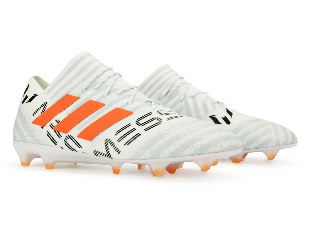 adidas Men's Nemeziz Messi 17.1 FG White/Solar Orange/Clear Grey、mySite、bottomscart