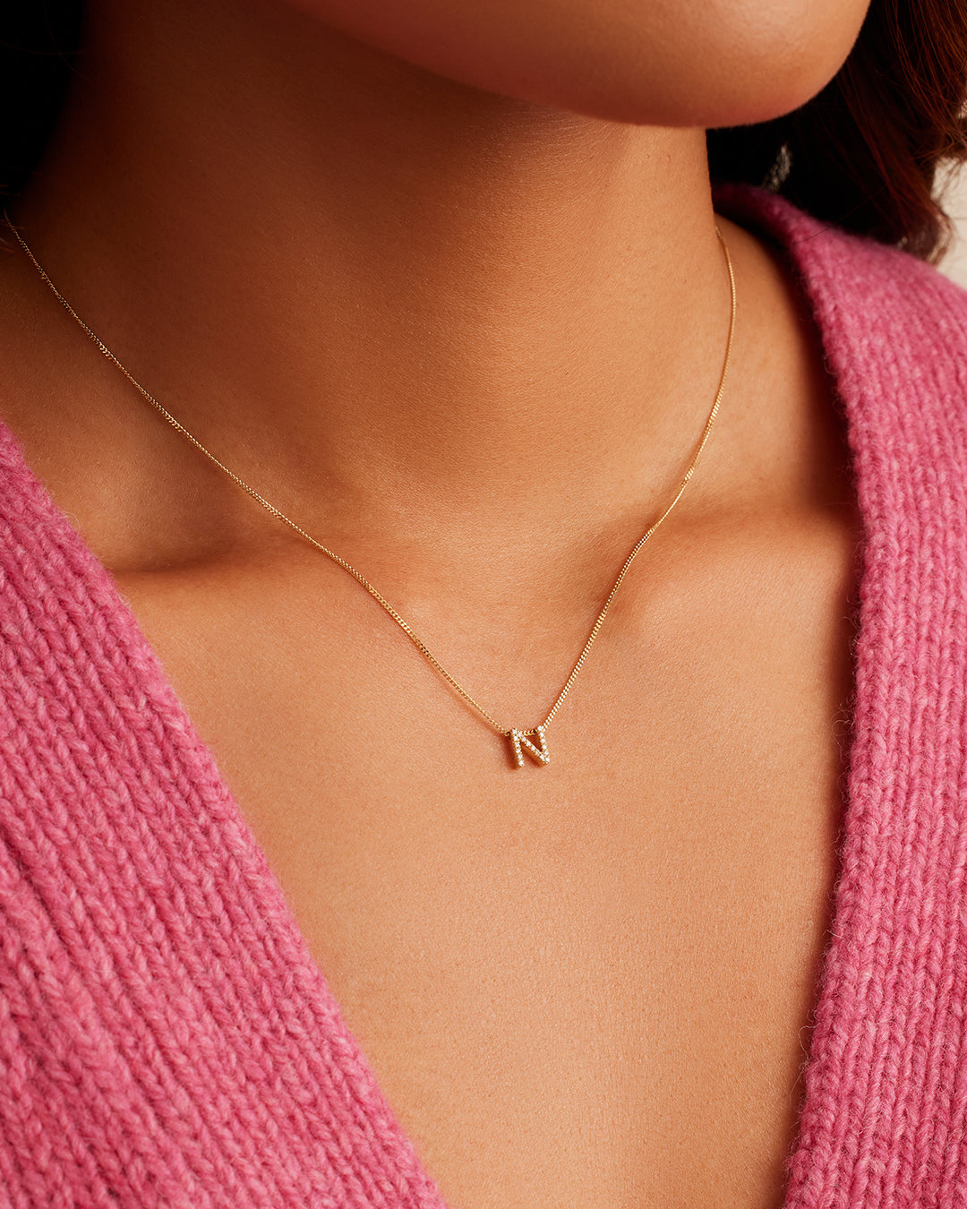 Diamond Alphabet Necklace、mySite、hinf8tx79