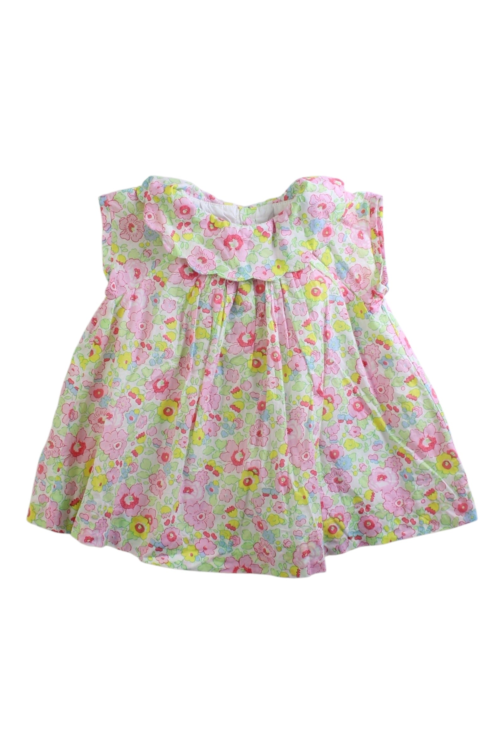 Jacadi Floral Ruffle Dress 0-3M、mySite、g9winljtr