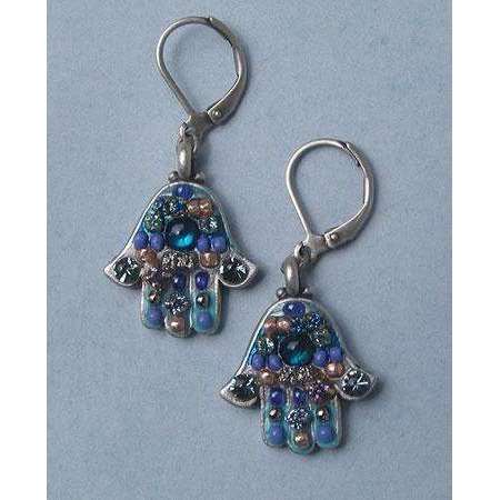 Michal Golan Blue Sea Hamsa Earrings、mySite、topwebapps