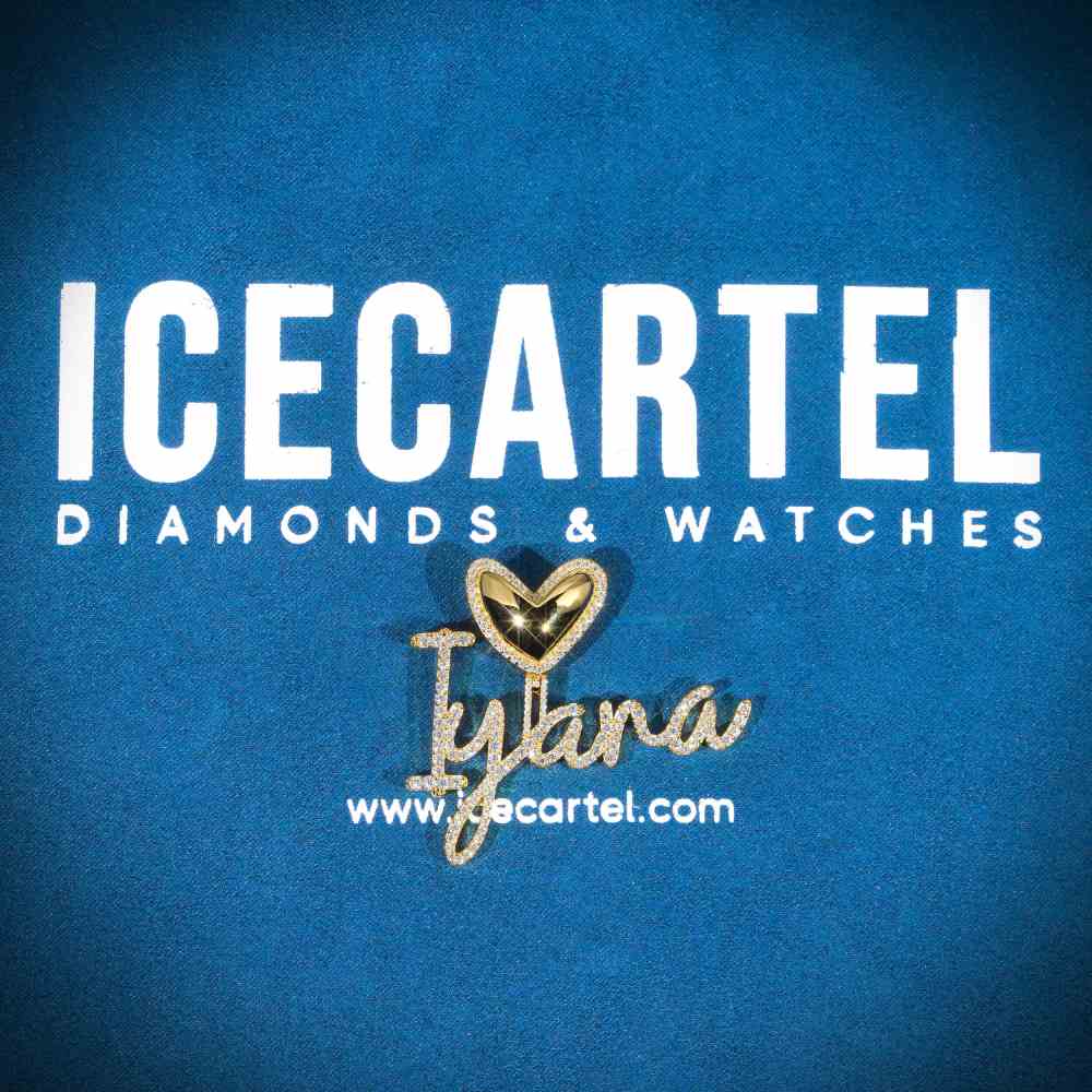 Iyana Custom Cursive Letters Pendant 14K Gold、mySite、hinf8tx79