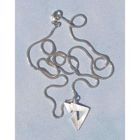Susan Fox Angled Sterling Silver Chai Necklace、mySite、topwebapps