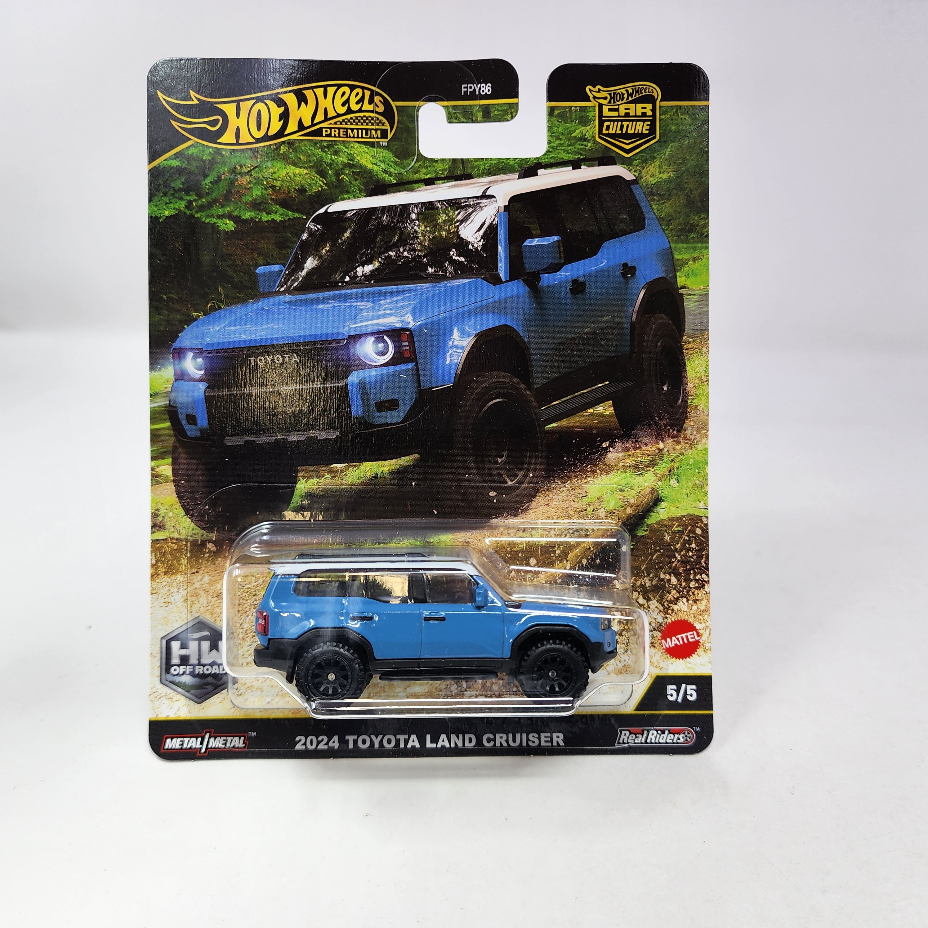 2024 Toyota Land Cruiser 5/5 * BLUE * 2025 Hot Wheels Car Culture OFF ROAD Case H、mySite、hgirdovlk