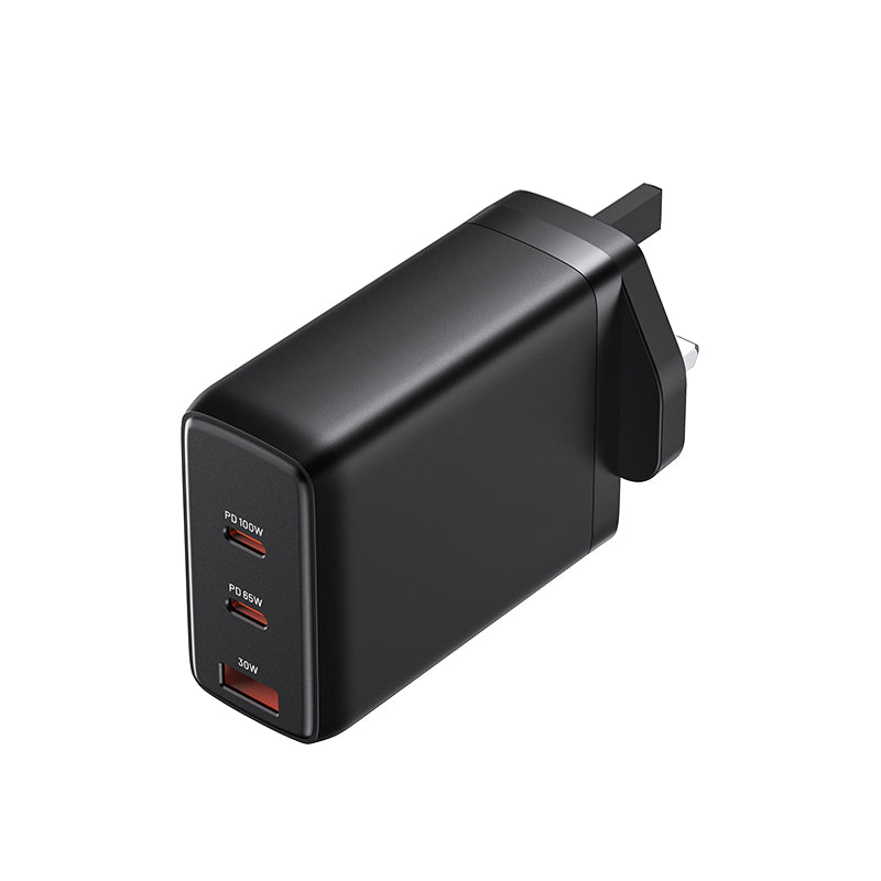 Vention 3-Port USB (C+C+A) GaN Charger (100W/65W/30W) UK-Plug、mySite、fannypackpong