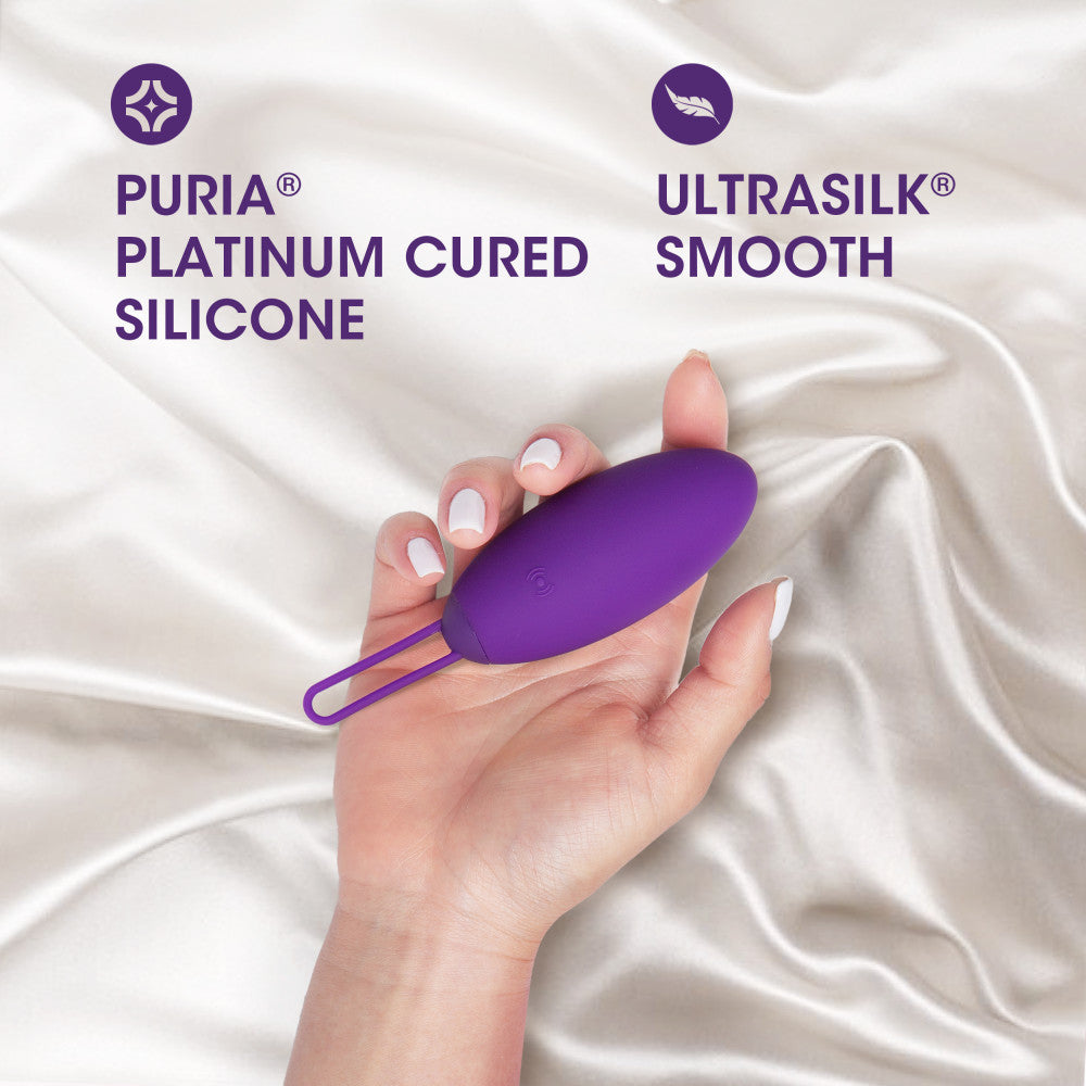 Wellness By Blush™ | Imara Vibrating Egg With Remote UltraSilk® Vibrator - Made with Puria® Silicone、mySite、bottomscart