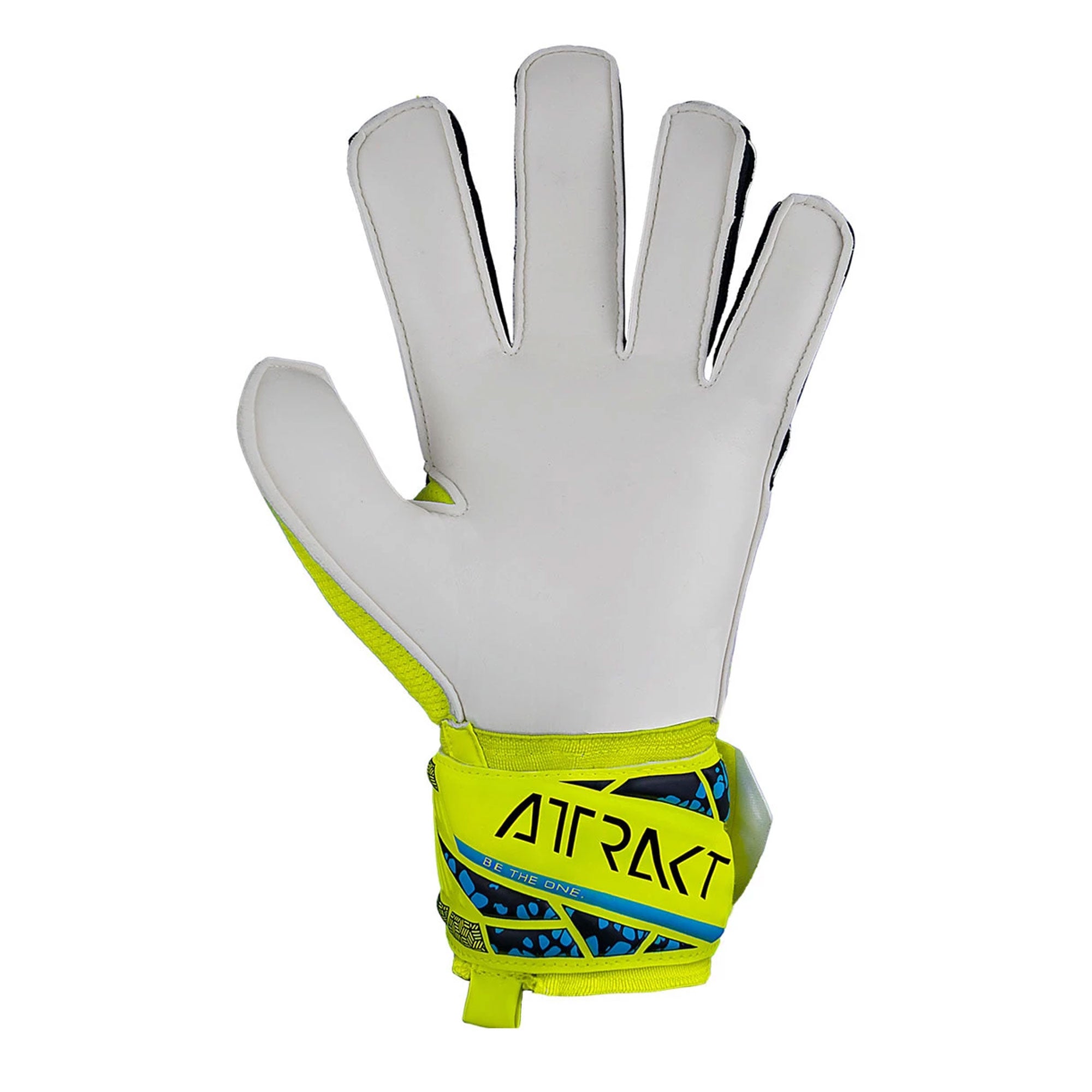 Reusch Kids Attrakt Solid Goalkeeper Gloves Safety Yellow/Future Blue、mySite、noshort