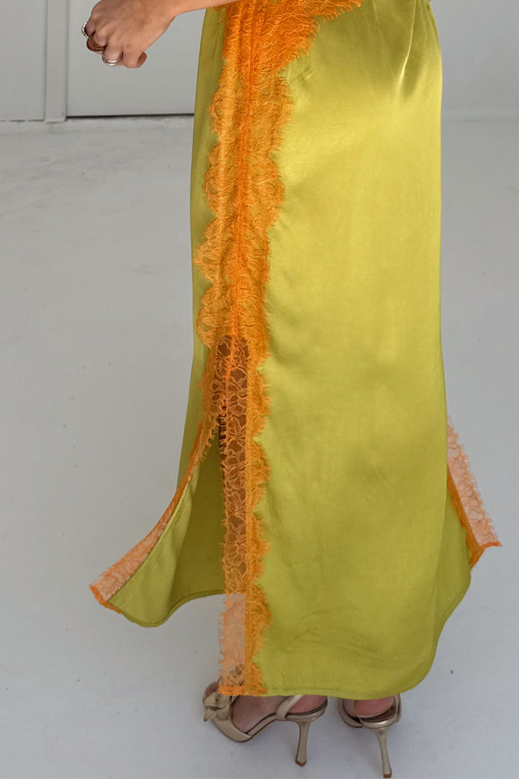 Olive and Orange Lace Clio Dress、mySite、solidvoid