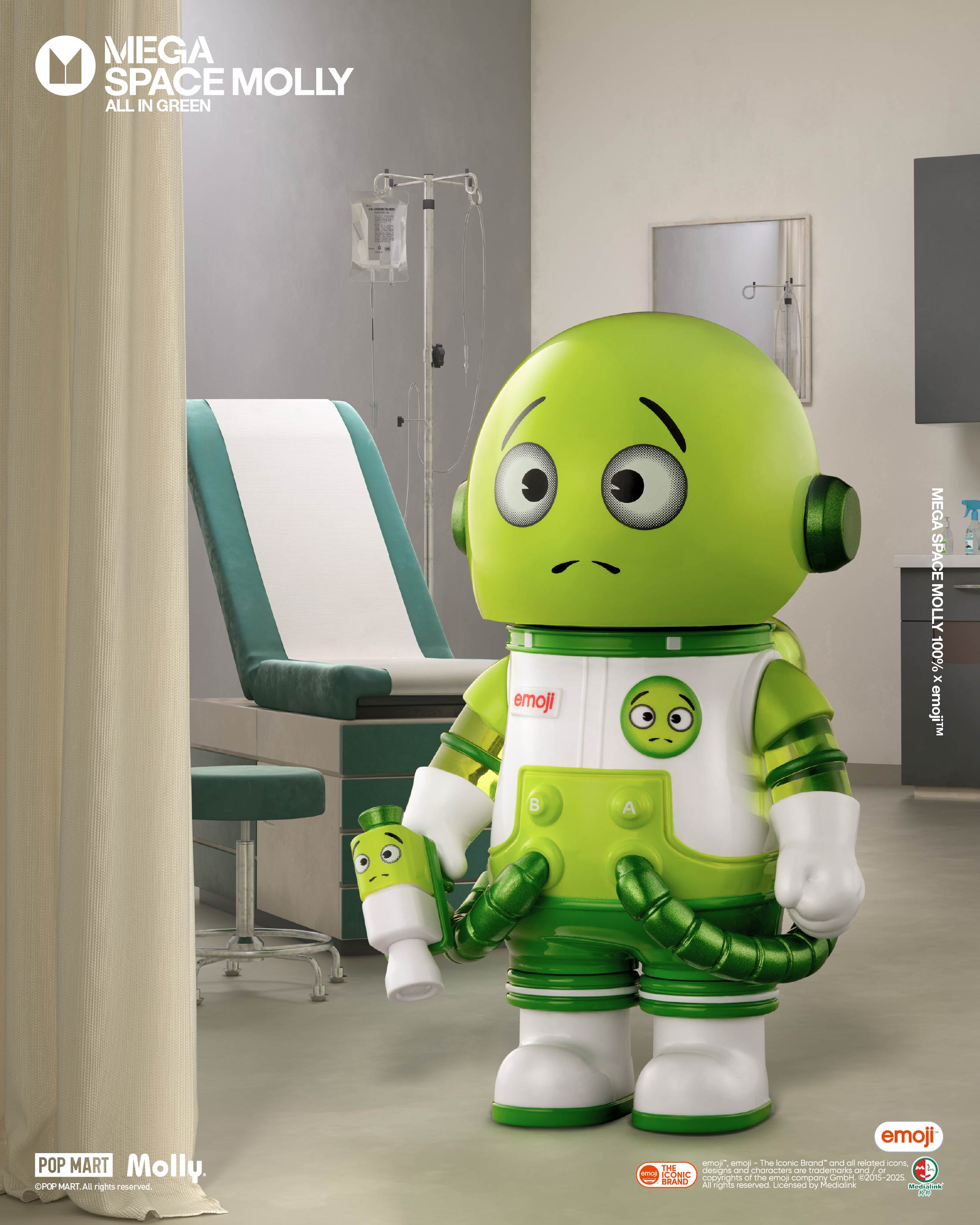  POP MART MEGA SPACE MOLLY 100% × emoji™ Series、mySite、greenlandpopulation