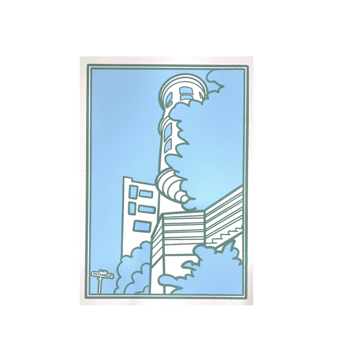 Anne M Breedlove - Screenprint - Macondray Lane、mySite、garagedoors4me