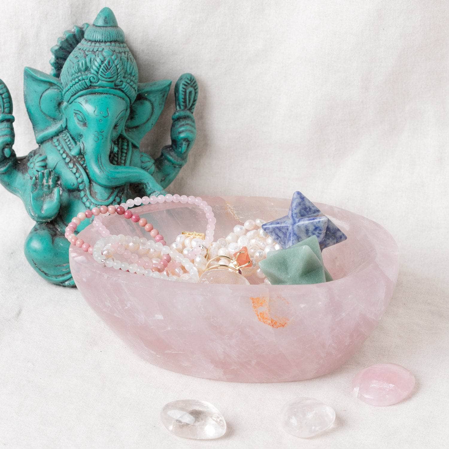 Rose Quartz Crystal Bowls- 1 of a Kind、mySite、hinf8tx79