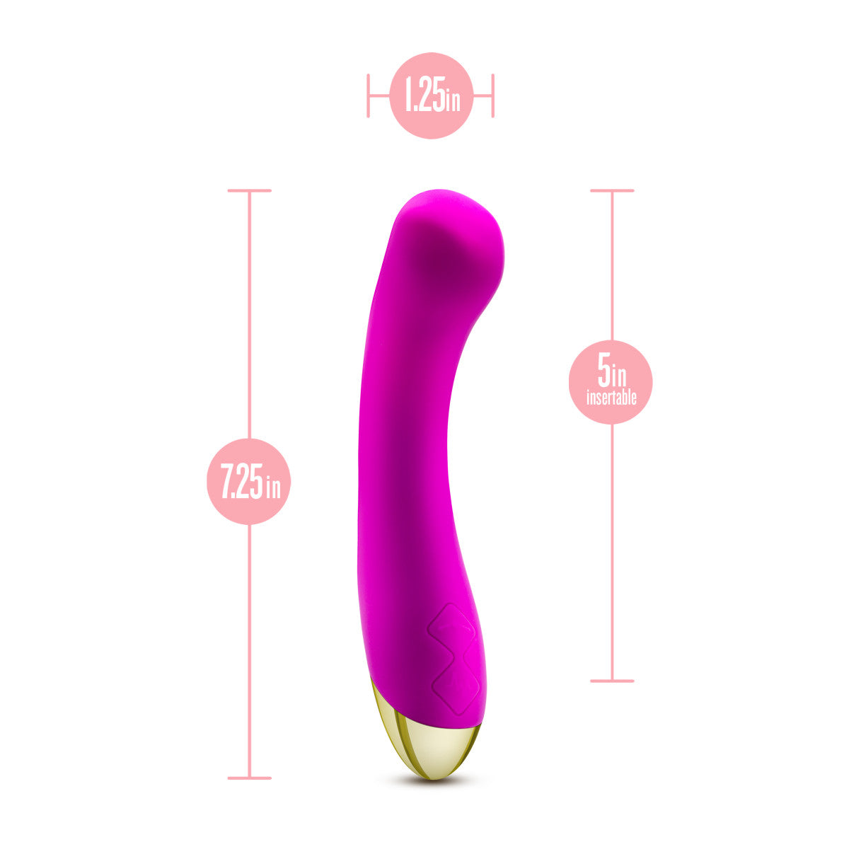 Aria By Blush® | Bangin' AF: Enhanced G-Spot Stimulation Purple Silicone Vibrator with Powerful RumboTech™ Technology、mySite、bottomscart