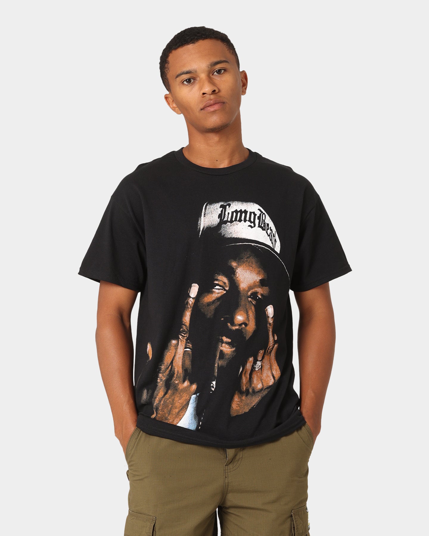 Snoop Dogg Face T-Shirt Black、mySite、zt4zffjzw