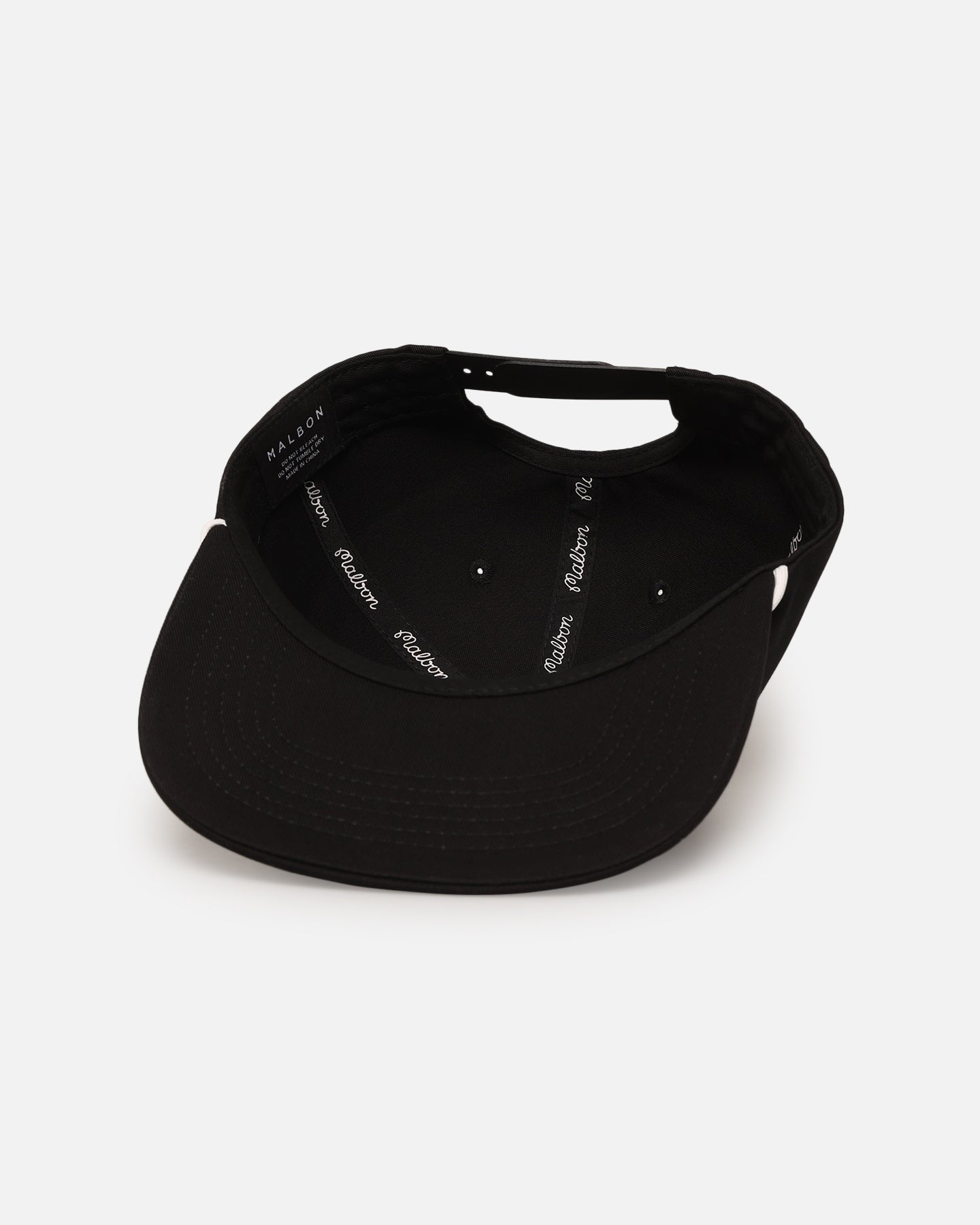 Malbon Cotton Twill Rope Snapback Hat Black/White、mySite、zt4zffjzw