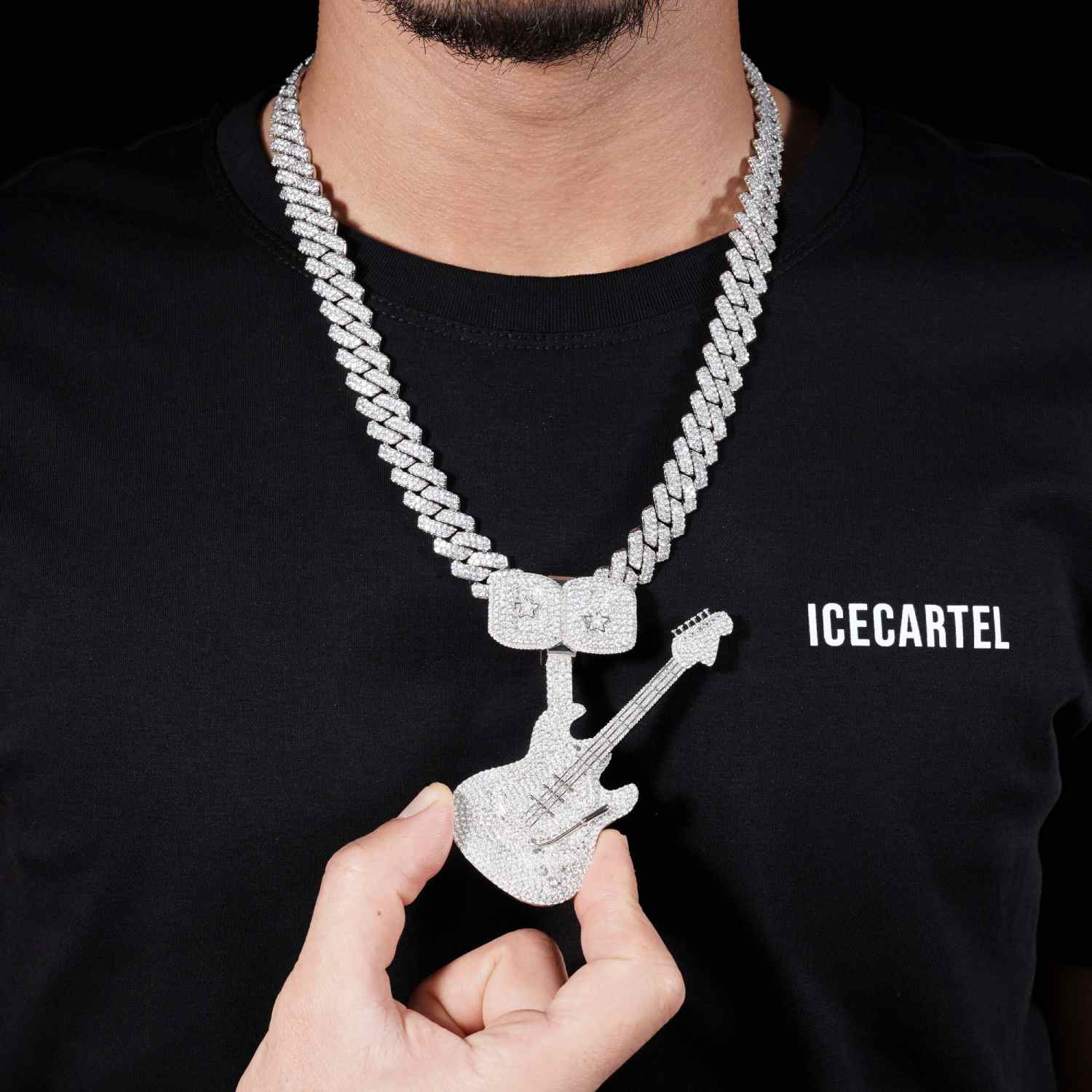 GUITAR Custom Moissanite Pendant 14K Gold、mySite、hinf8tx79