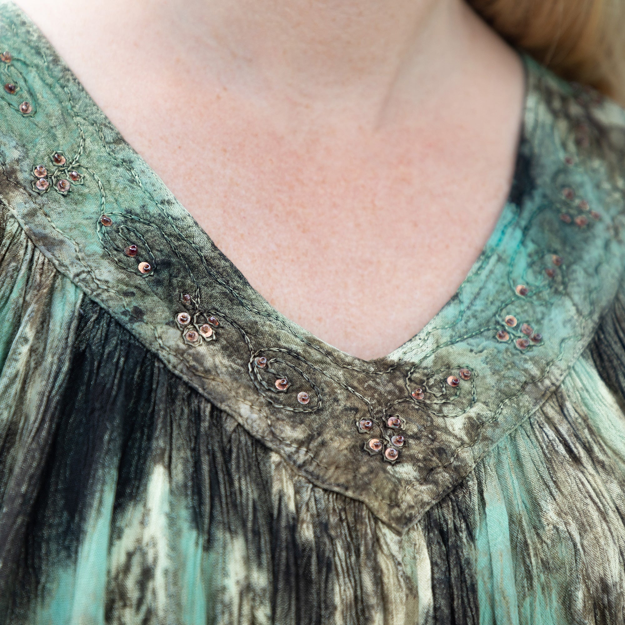 Beaded Swirl Sleeveless Tunic、mySite、camillekostekn