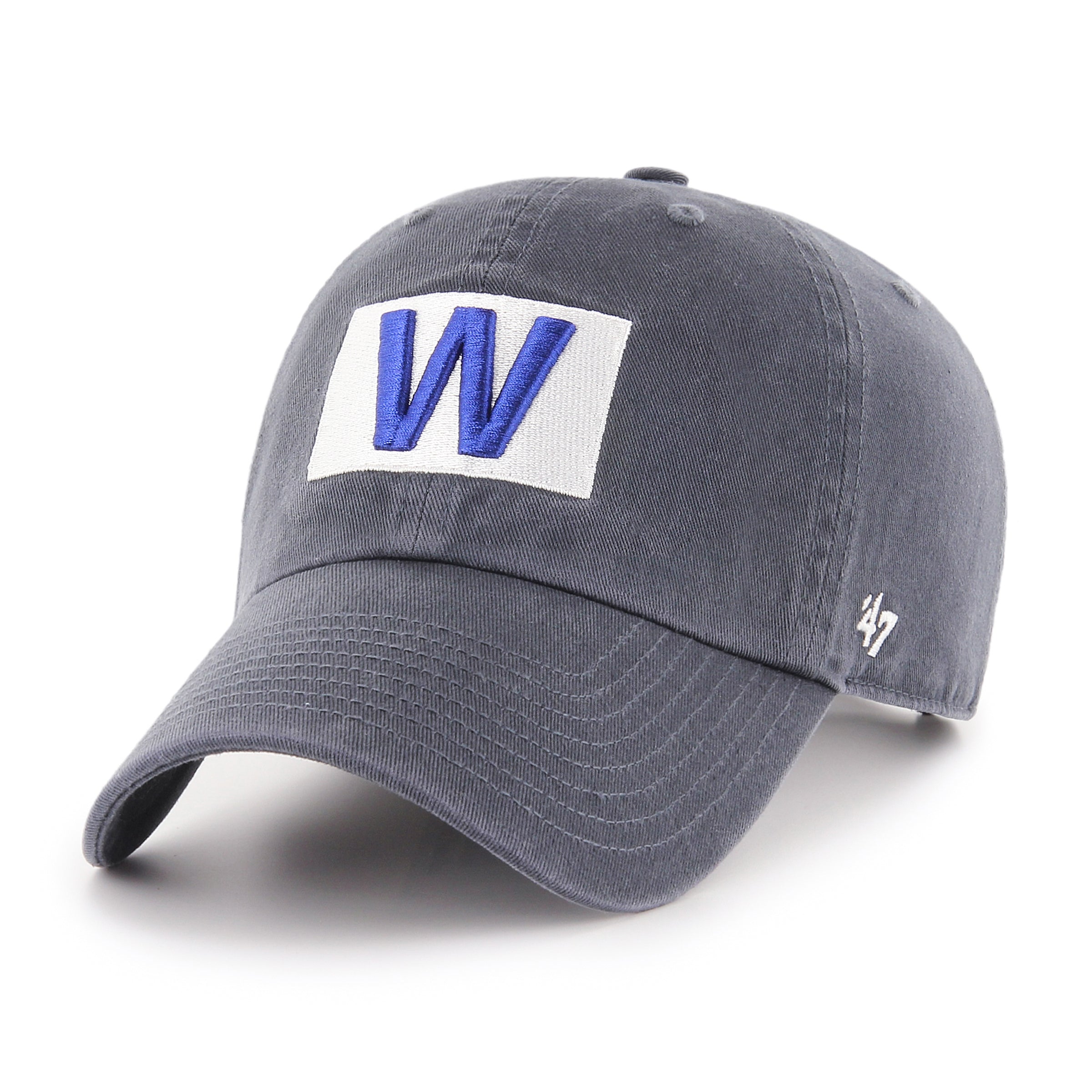 Chicago Cubs Vintage Navy W Flag Slouch Crown Clean-Up Adjustable Hat、mySite、vikingsvslions