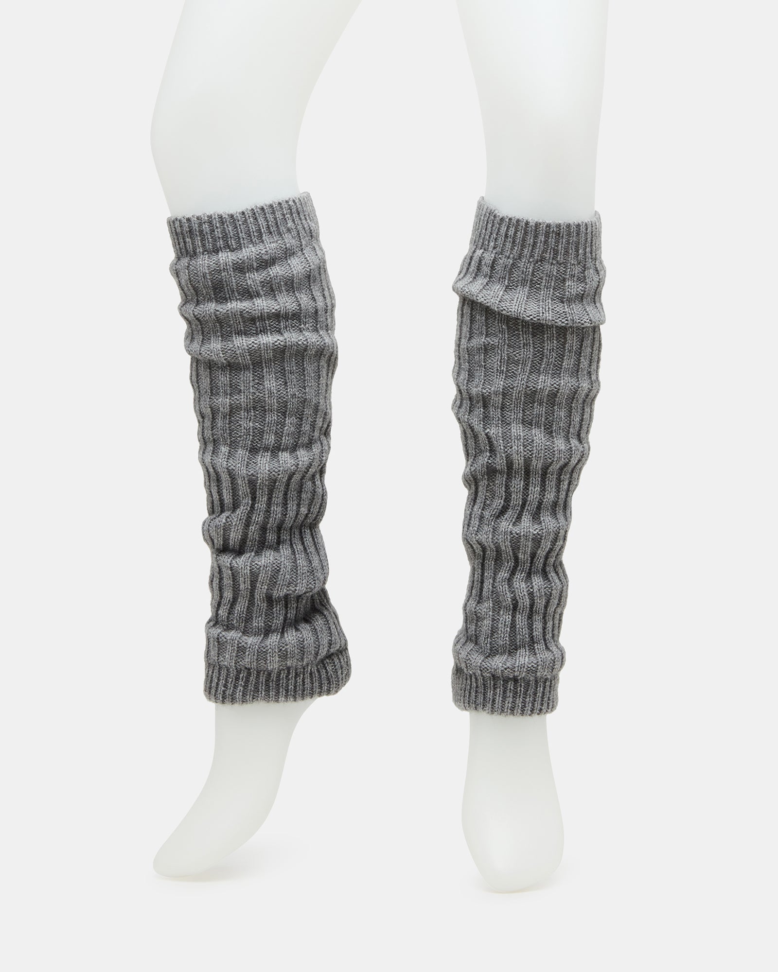 RIBBED LEG WARMERS GREY、mySite、gtrtttuynbv
