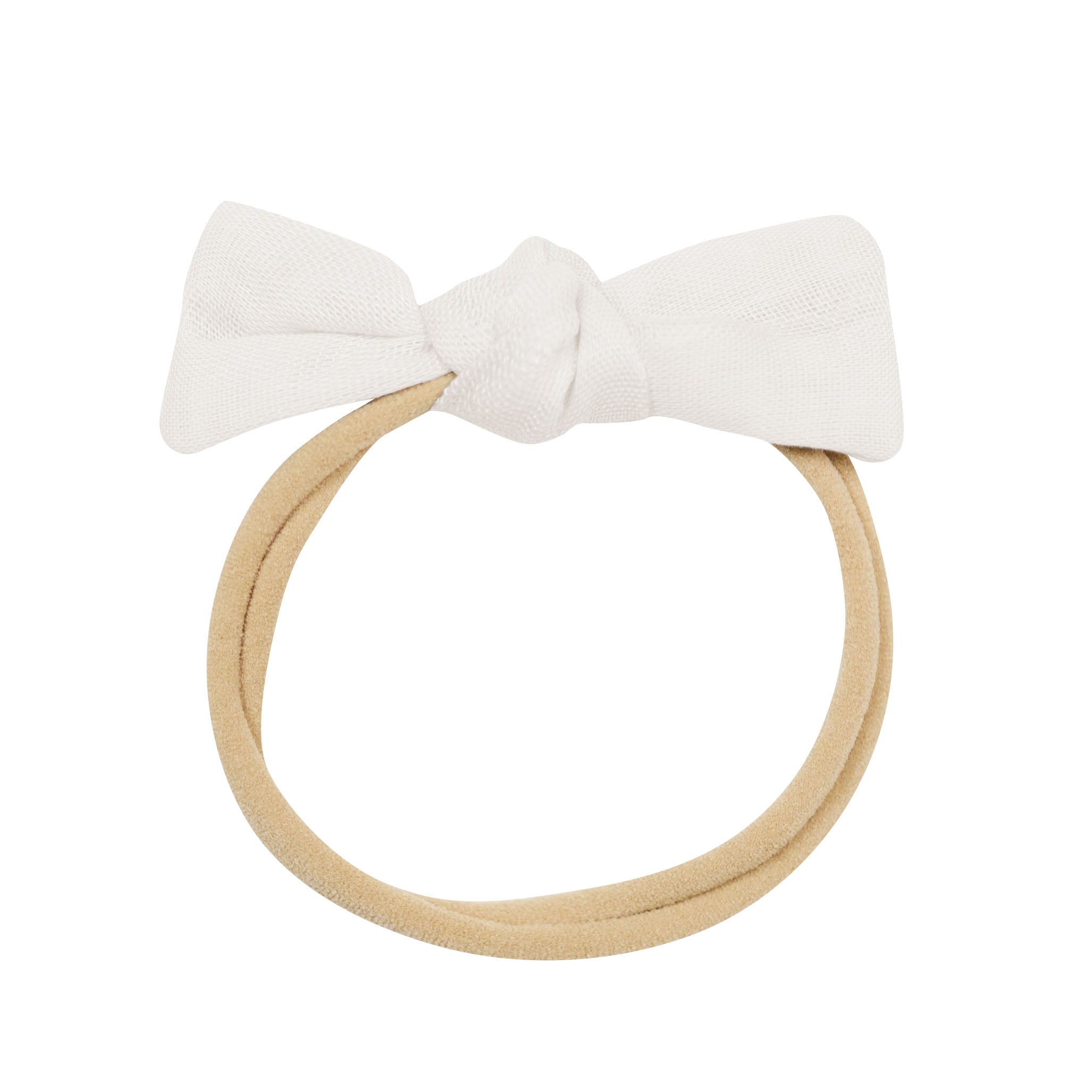  Bamboo Muslin Tiny Bow in Oat、mySite、layawaytickets