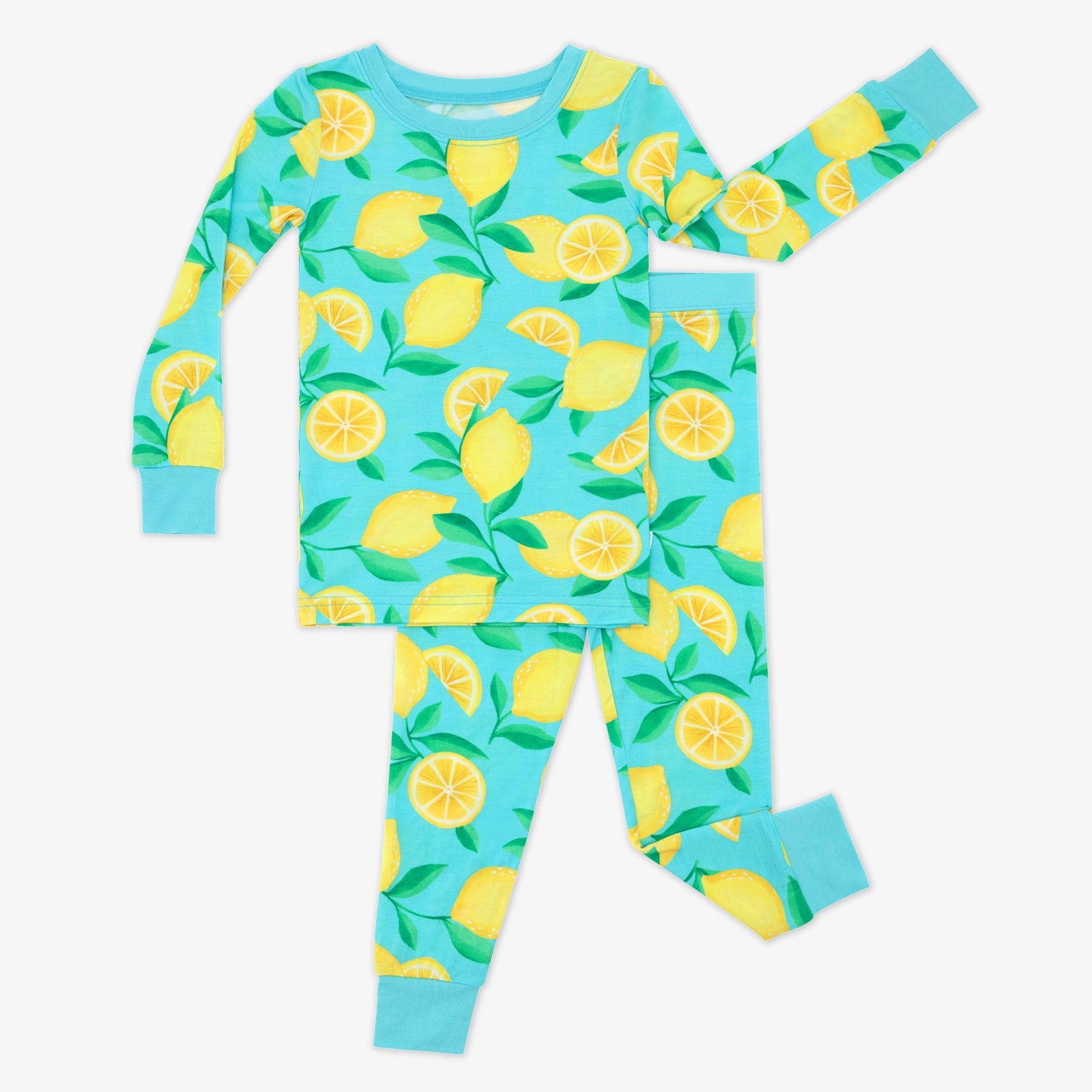  Blue Sunny Citrus Two-Piece Pajama Set、mySite、layawaytickets