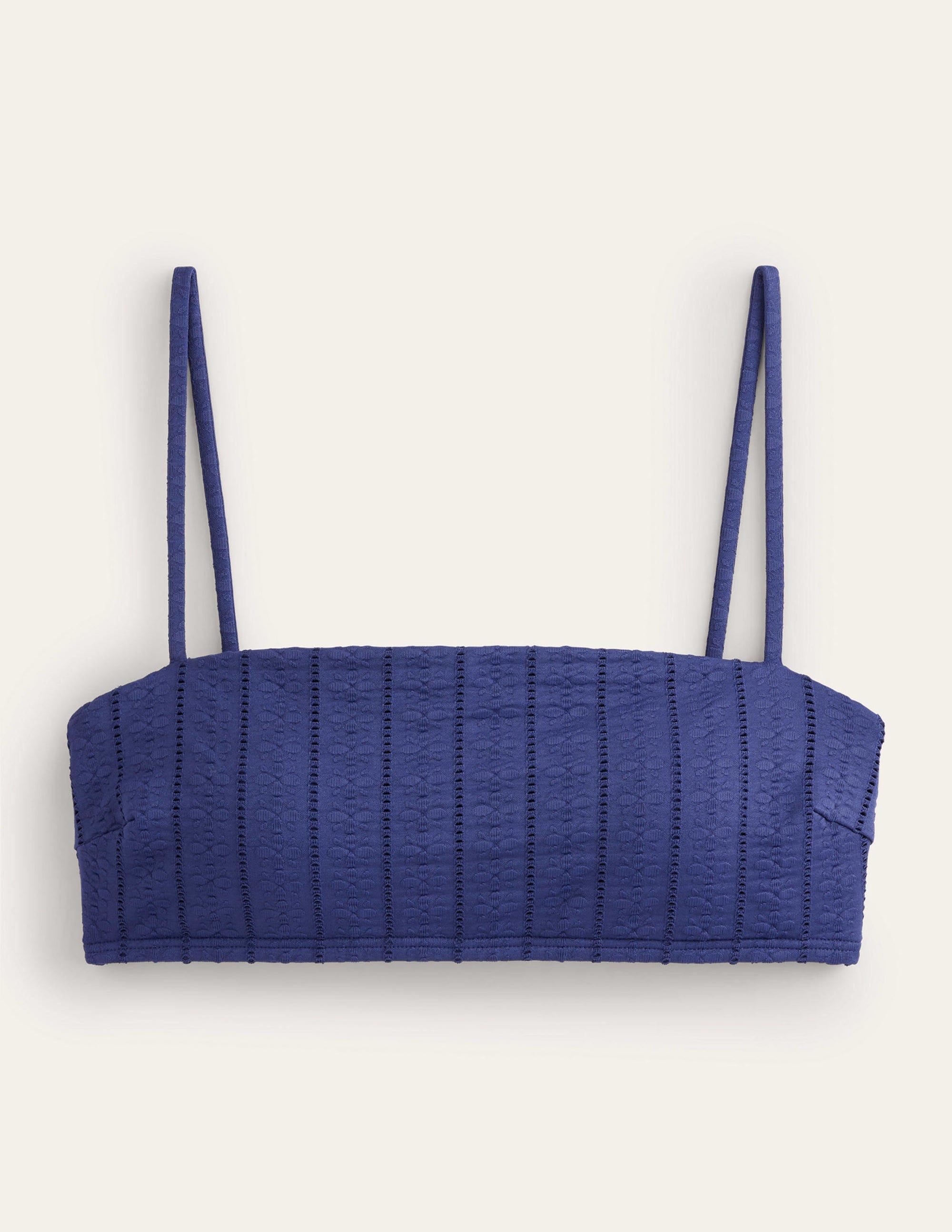  Skinny Strap Bikini Top-Navy Texture、mySite、ashleygrahame