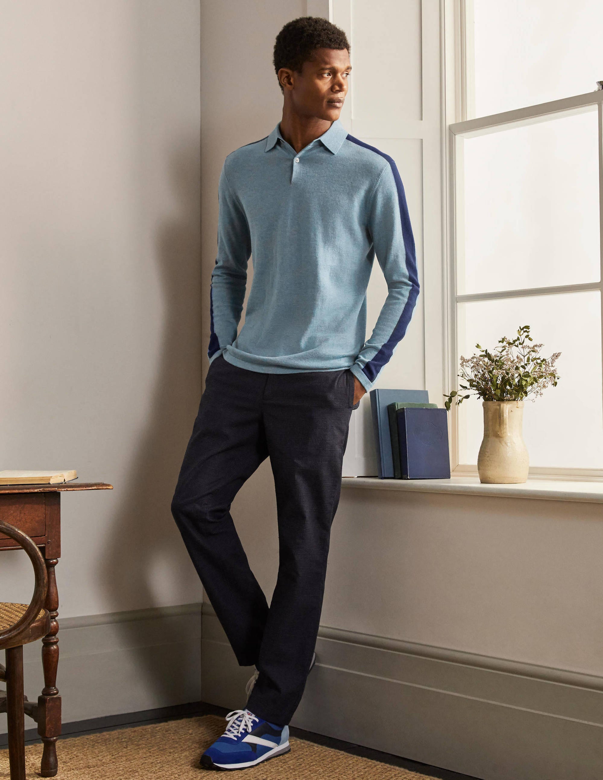  Merino Blend Polo-Dusk Blue、mySite、ashleygrahame