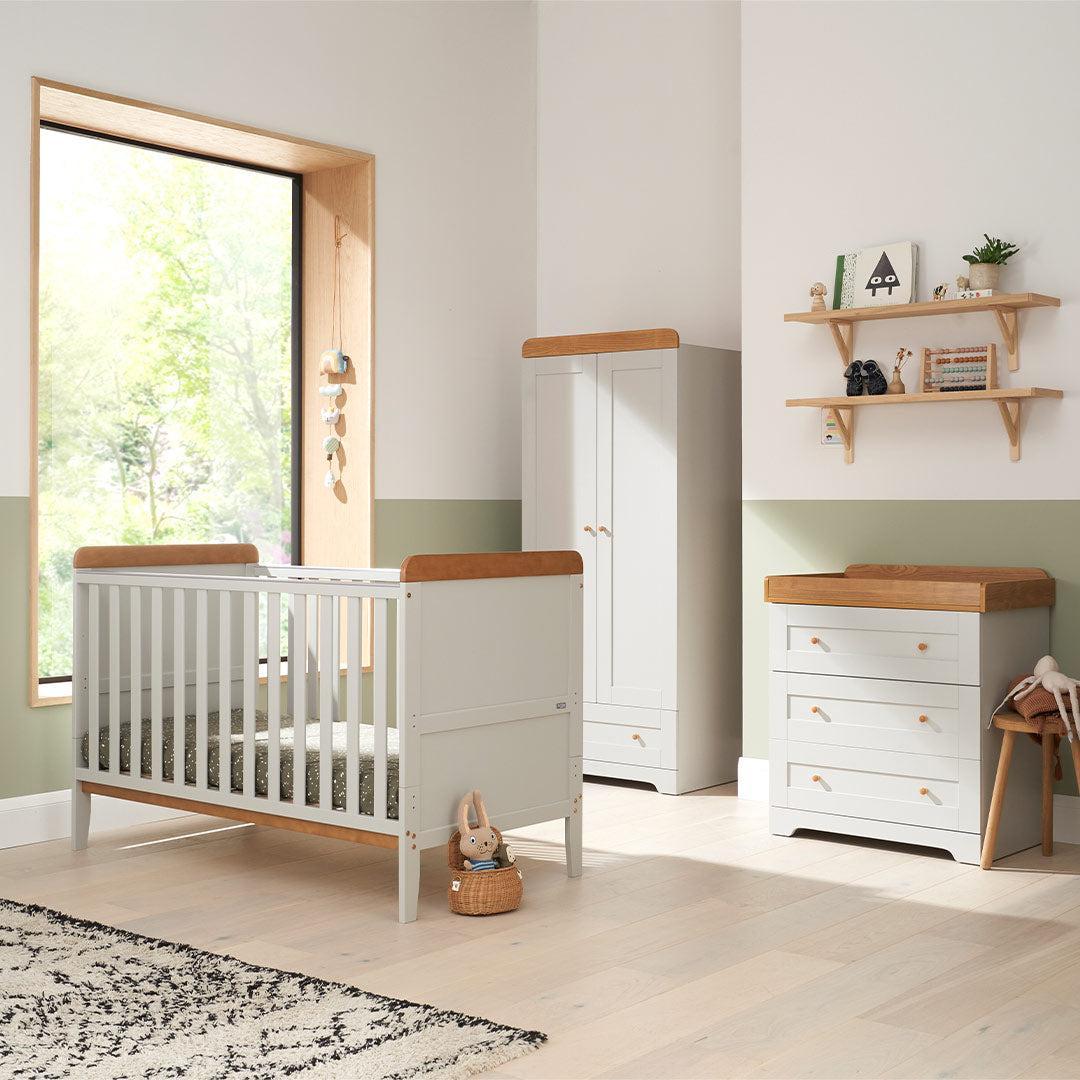  Tutti Bambini Rio 3pc Room Set - Dove Grey/Honey Oak、mySite、merchandisen