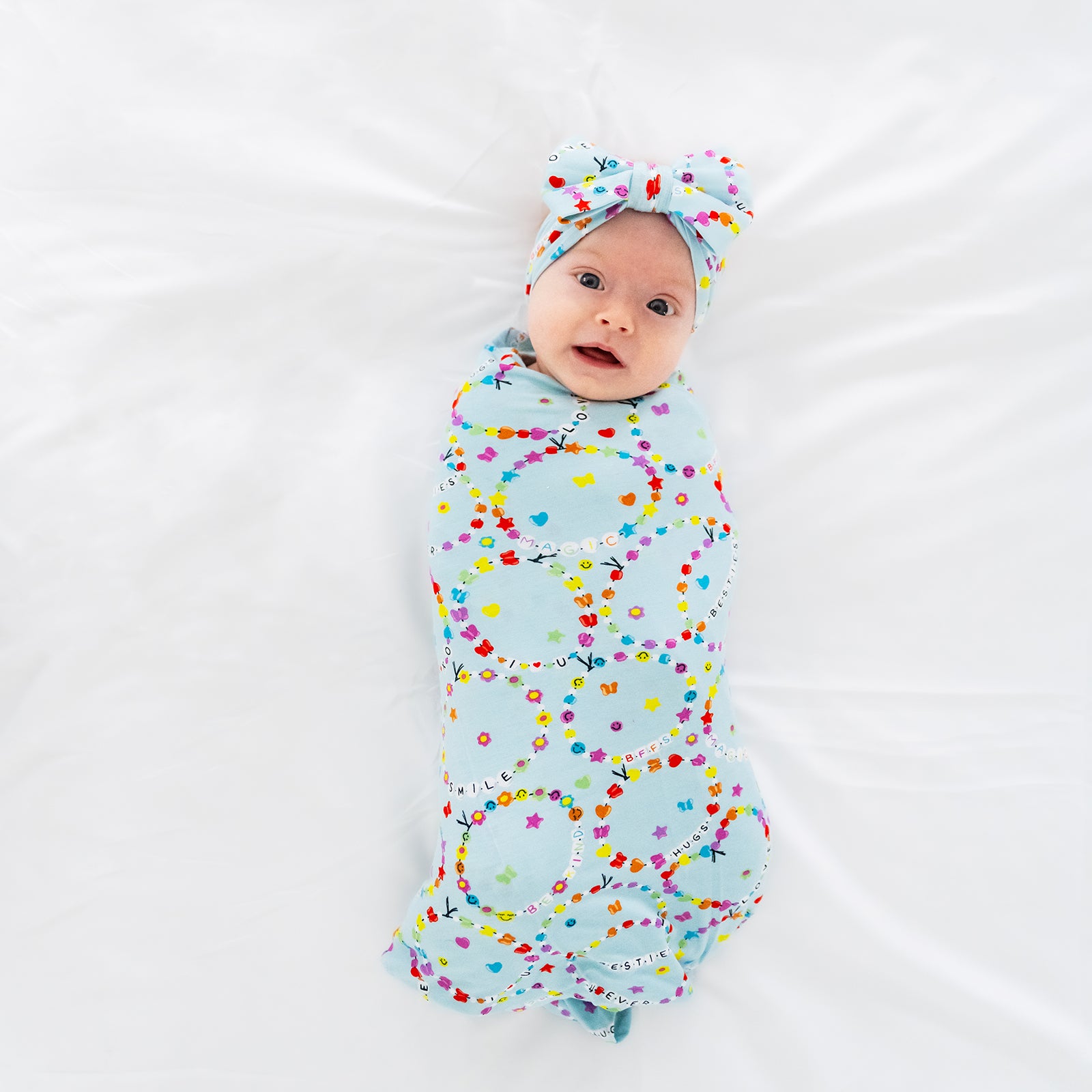 Friends Forever Swaddle & Luxe Bow Headband Set、mySite、g9winljtr