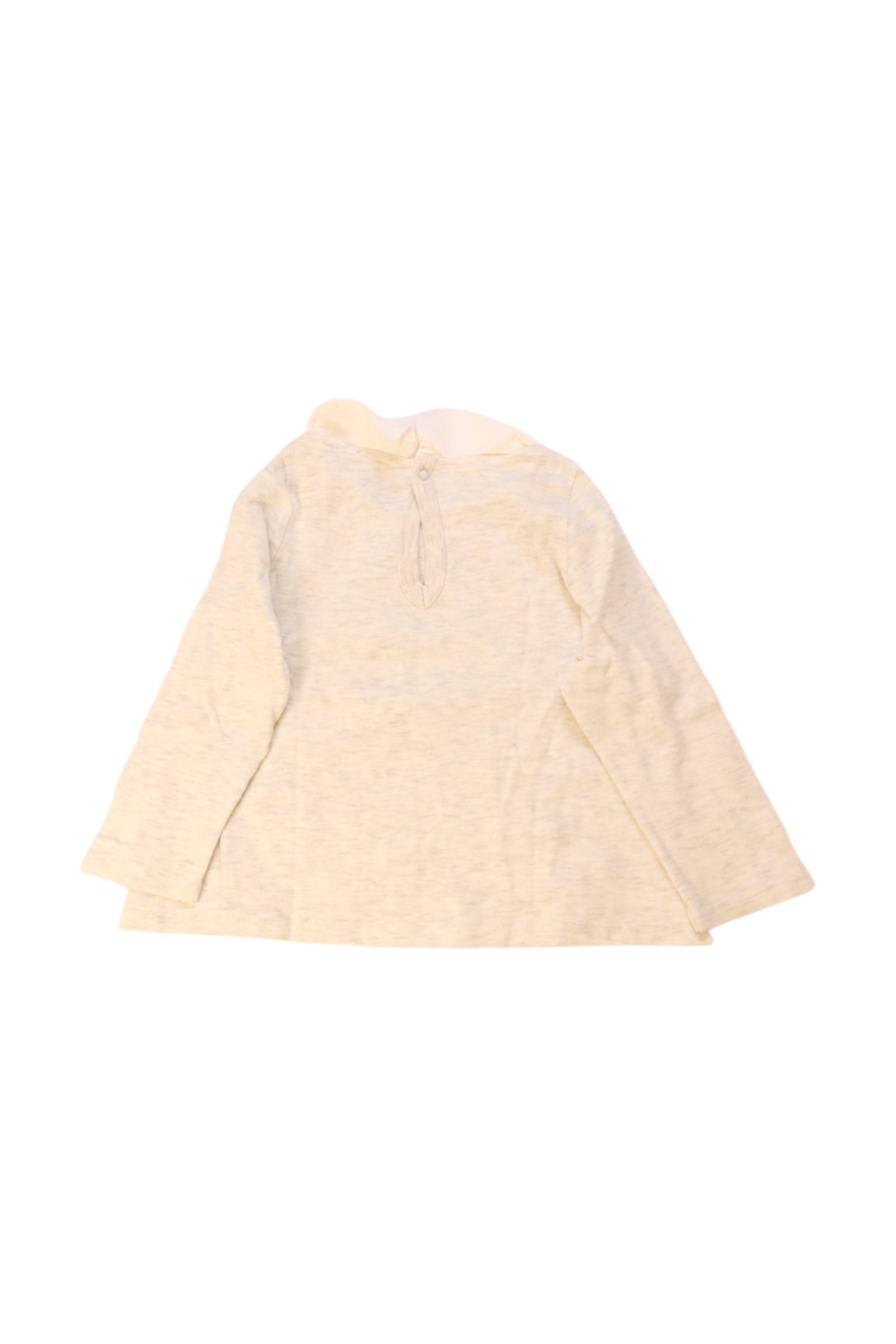 Petit Bateau Scalloped Collar Long Sleeve Top 2T、mySite、g9winljtr