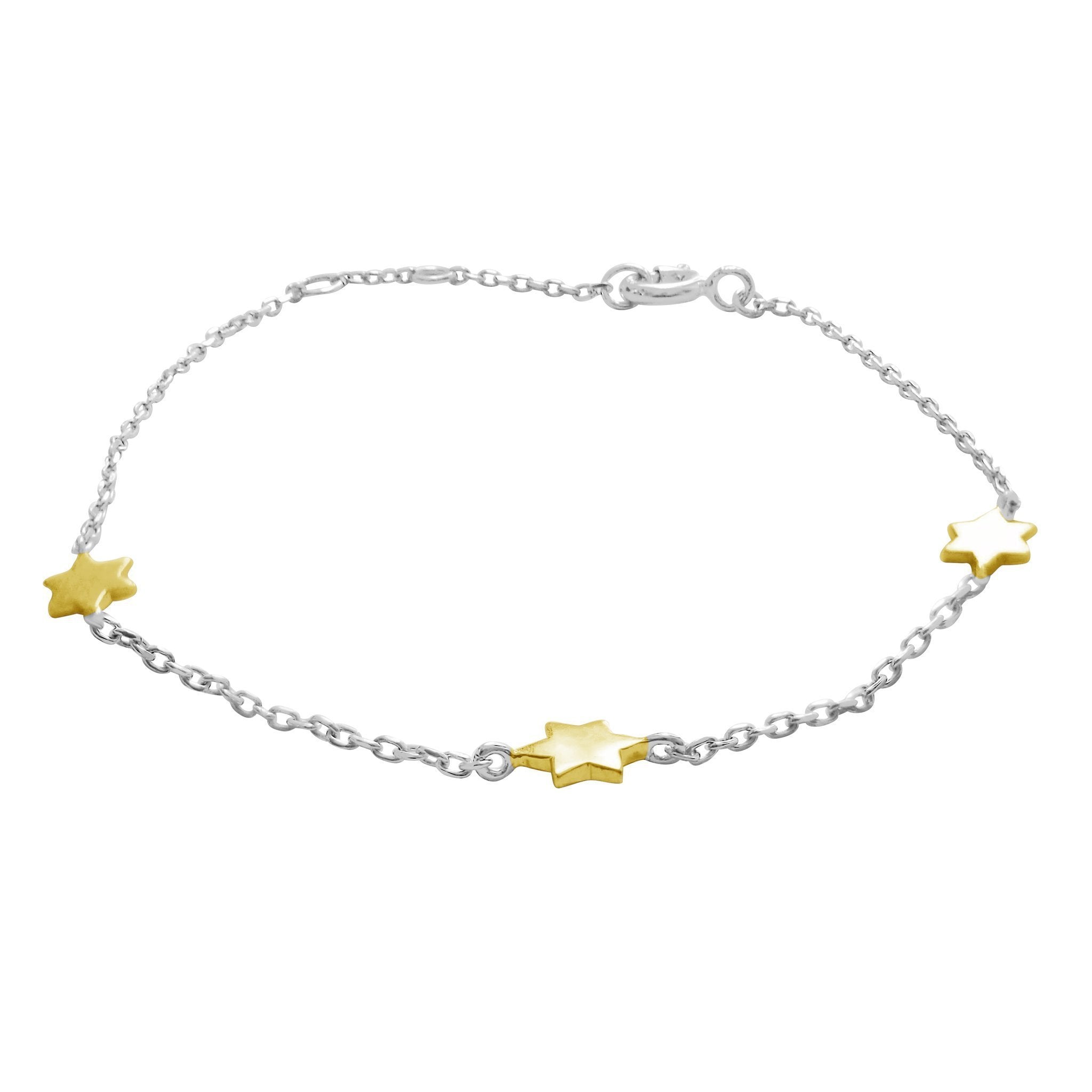 Star of David Silver or Two Tone Bracelet、mySite、topwebapps