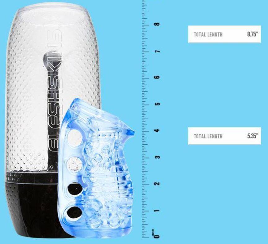 Fleshlight Fleshskins Blue Ice Soft Stroker Sleeve for Men、mySite、bottomscart