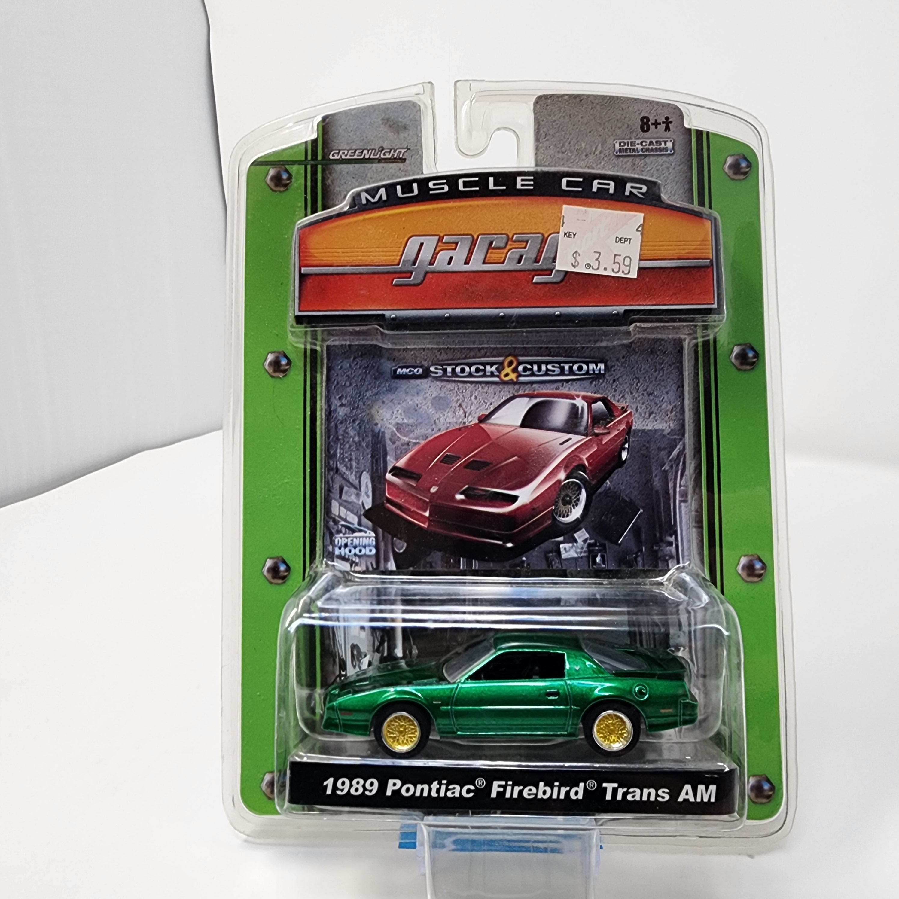 1989 Pontiac Firebird trans Am * CHASE GREEN MACHINE * Greenlight Muscle Car Garage、mySite、hgirdovlk