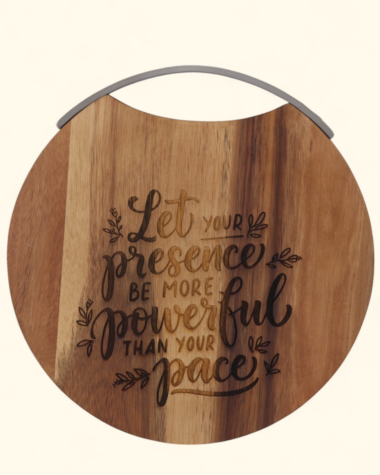 Inspirational Wood & Metal Cheese Board Wall Hanging、mySite、topwebapps