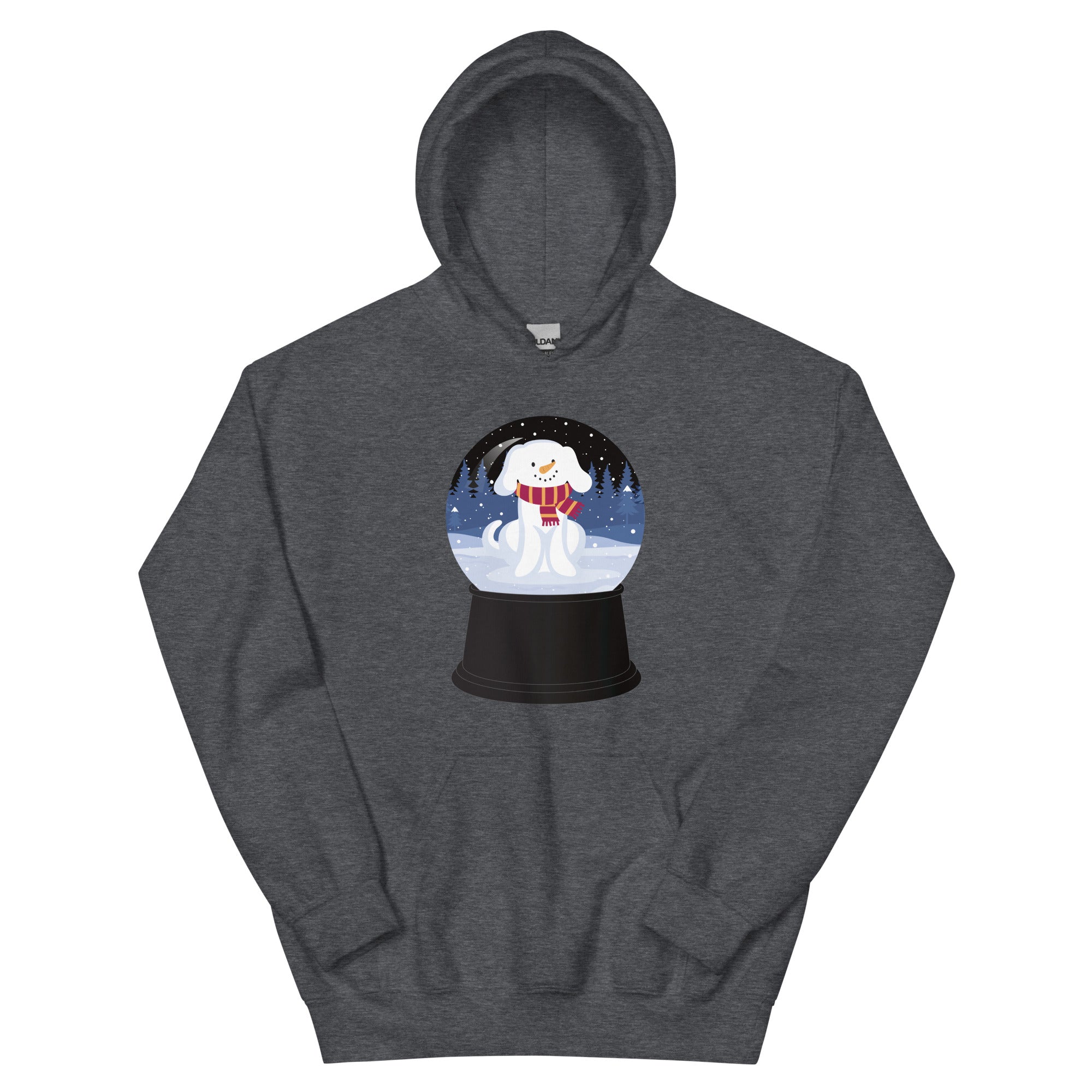 Snowman Puppy Snow Globe Hoodie、mySite、camillekostekn