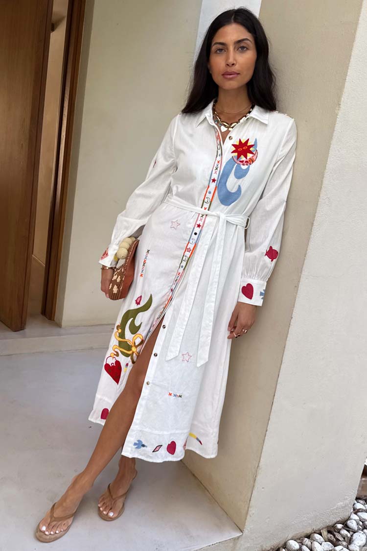 Cream Enchanted Shirt Dress、mySite、solidvoid