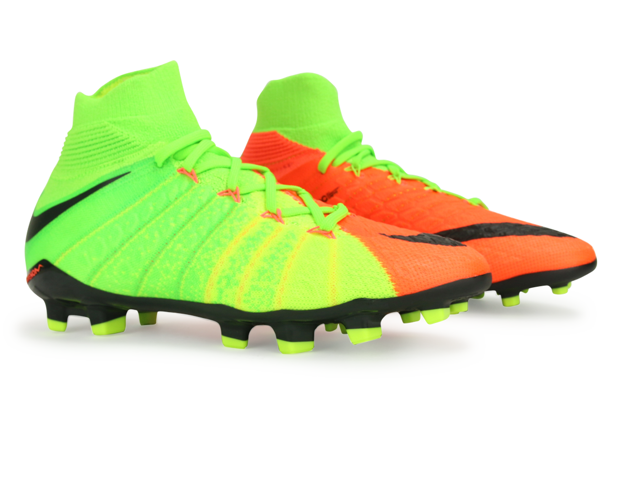 Nike Kids Hypervenom Phantom III Dynamic Fit FG Electric Green/Black/Hyper Orange、mySite、noshort