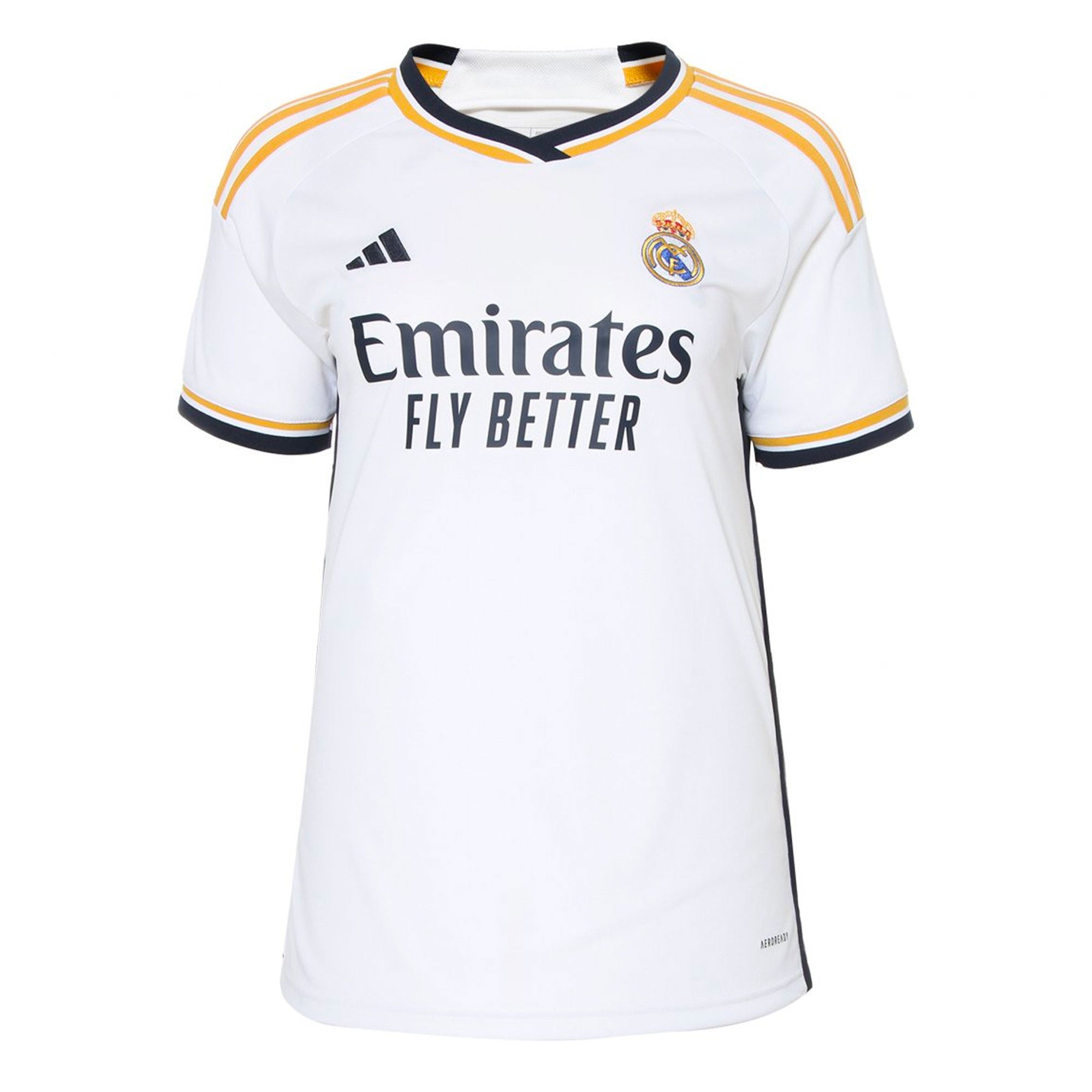 adidas Women's Real Madrid 2023/24 Home Jersey White/Black、mySite、noshort