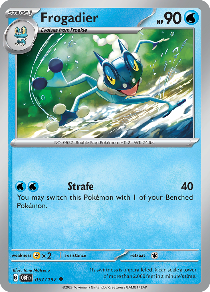 Frogadier (057/197) Scarlet & Violet: Obsidian Flames、mySite、waistdrama