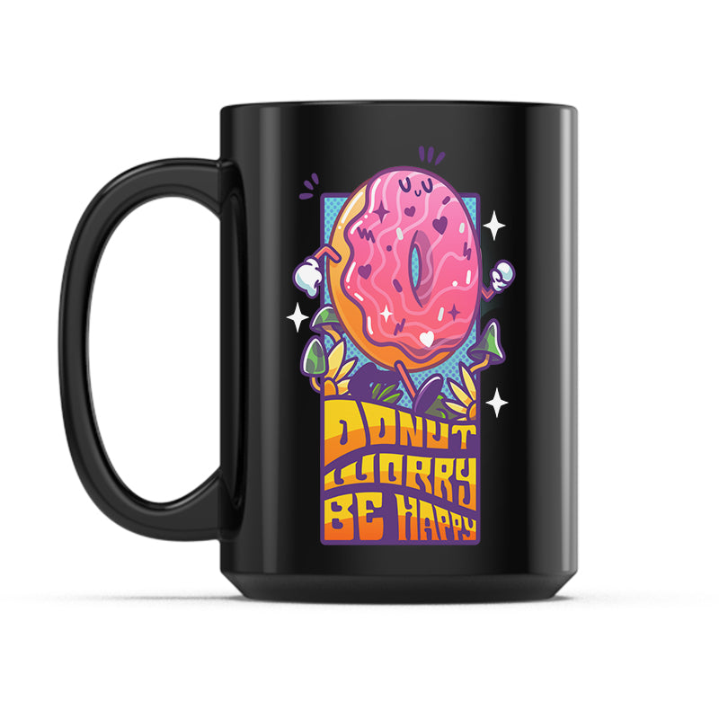 Donut Worry Be Happy Mug、mySite、lovesweatpilates