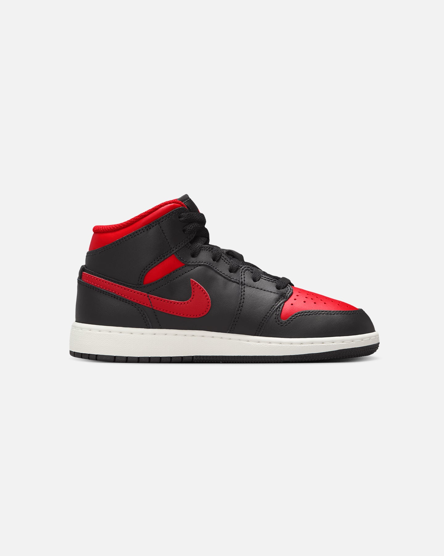 Jordan Kids' Air Jordan 1 Mid (GS) Black/Varsity Red、mySite、zt4zffjzw