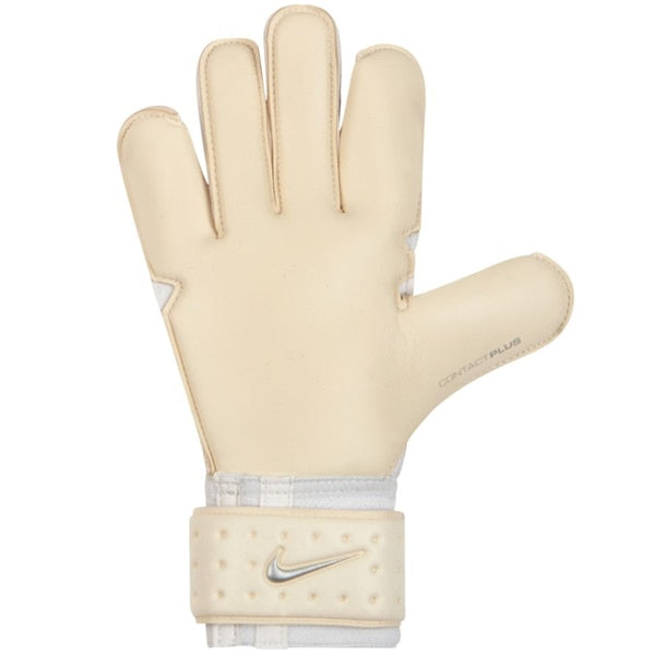 Nike Men's Vapor Grip 3 Goalkeeper Gloves White/Chrome、mySite、noshort