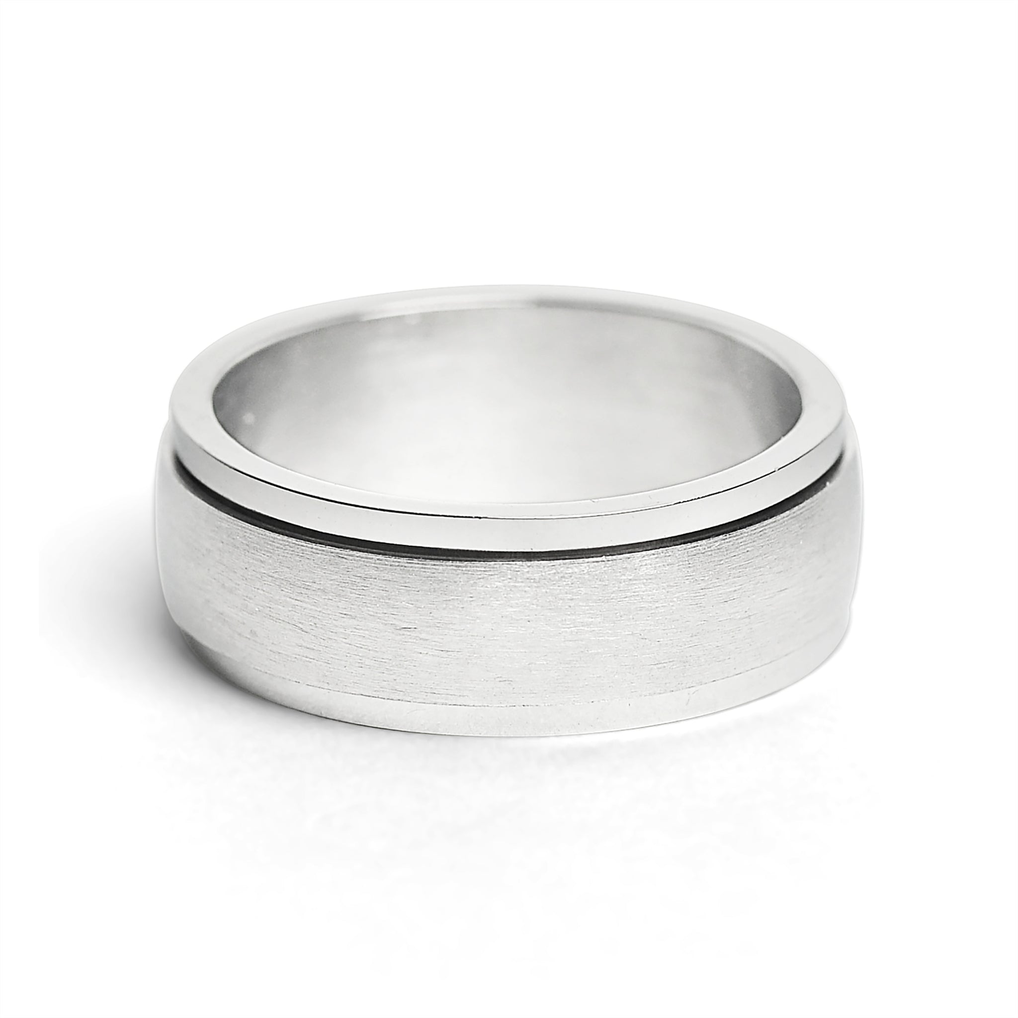 Stainless Steel Brushed Spinner Ring / FNS007、mySite、dreamappss