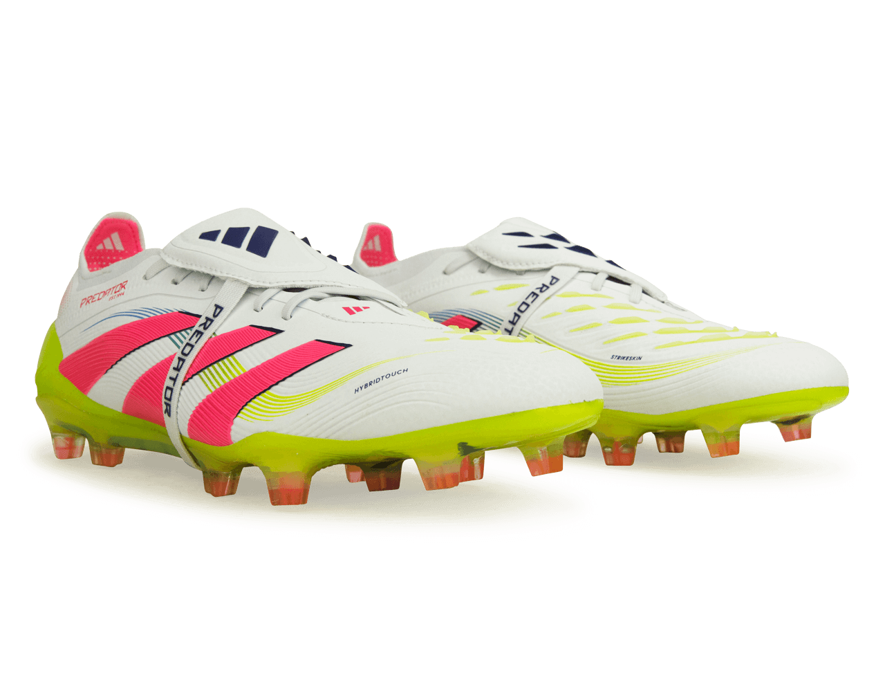 adidas Men's Predator Elite Foldover Tongue FG White/Pink/Lemon、mySite、noshort