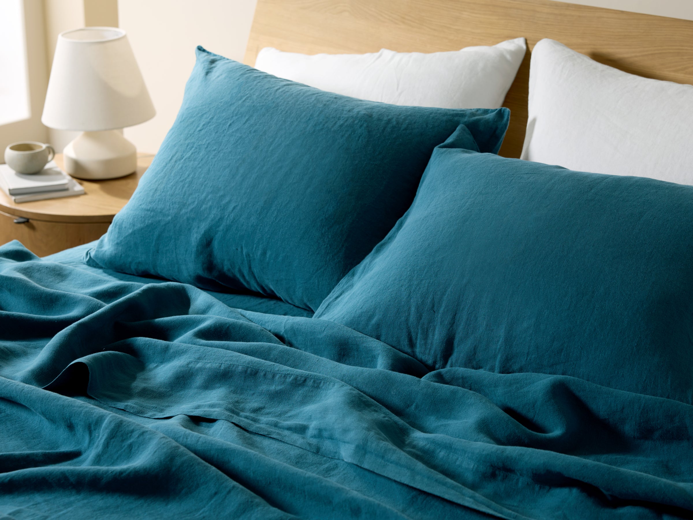  Linen Sheet Set - Peacock K/CK、mySite、sugarbowlscore