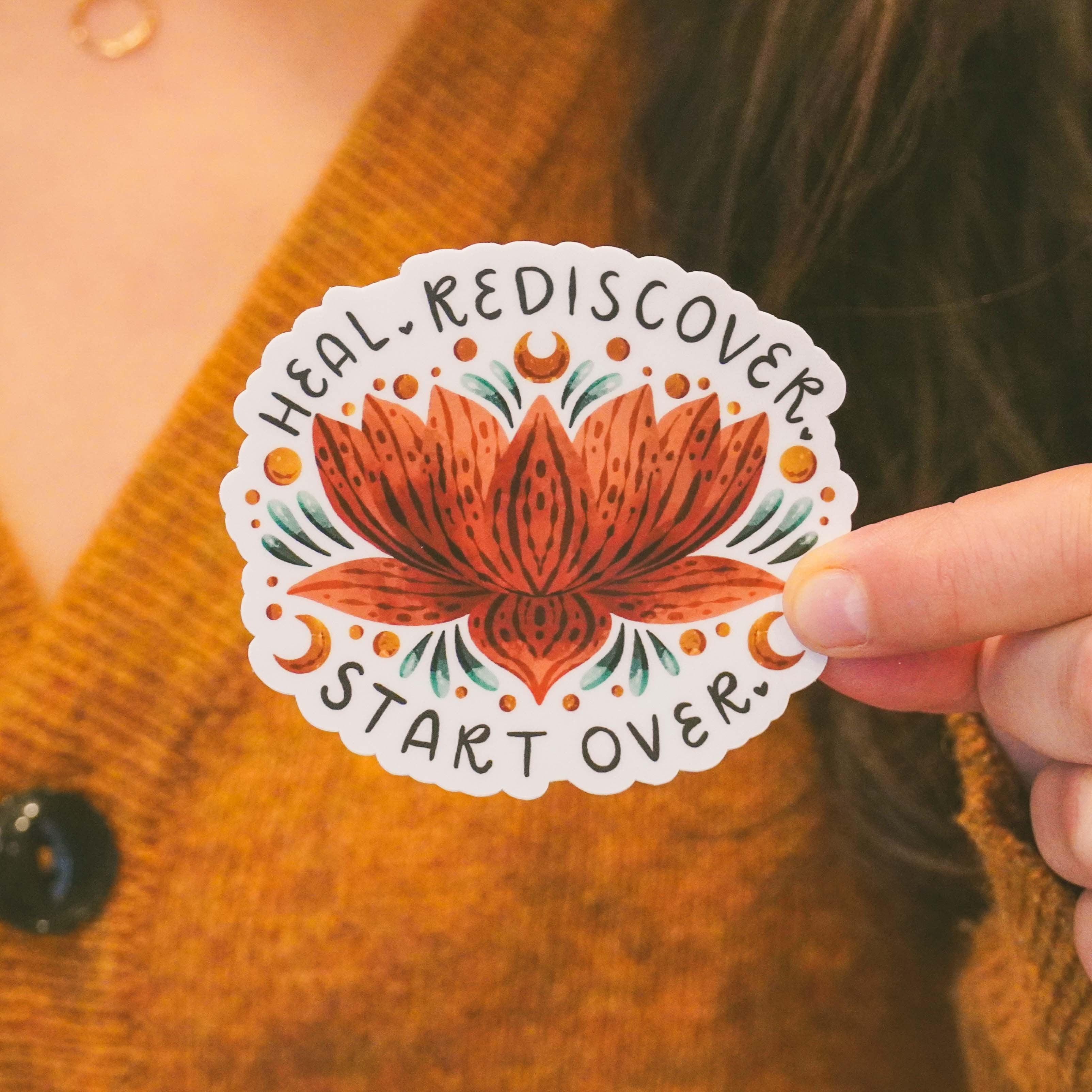  Heal. Rediscover. Start Over Sticker、mySite、ghnorth